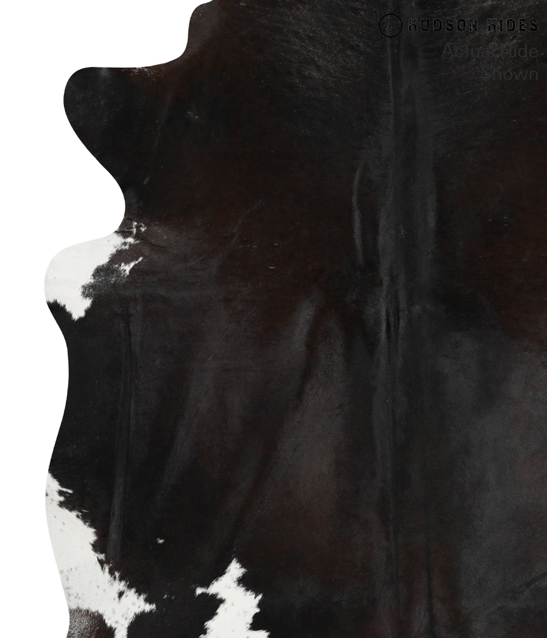 Black and White Cowhide Rug #49592