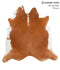 Brown and White Regular XX-Large Brazilian Cowhide Rug 7'5