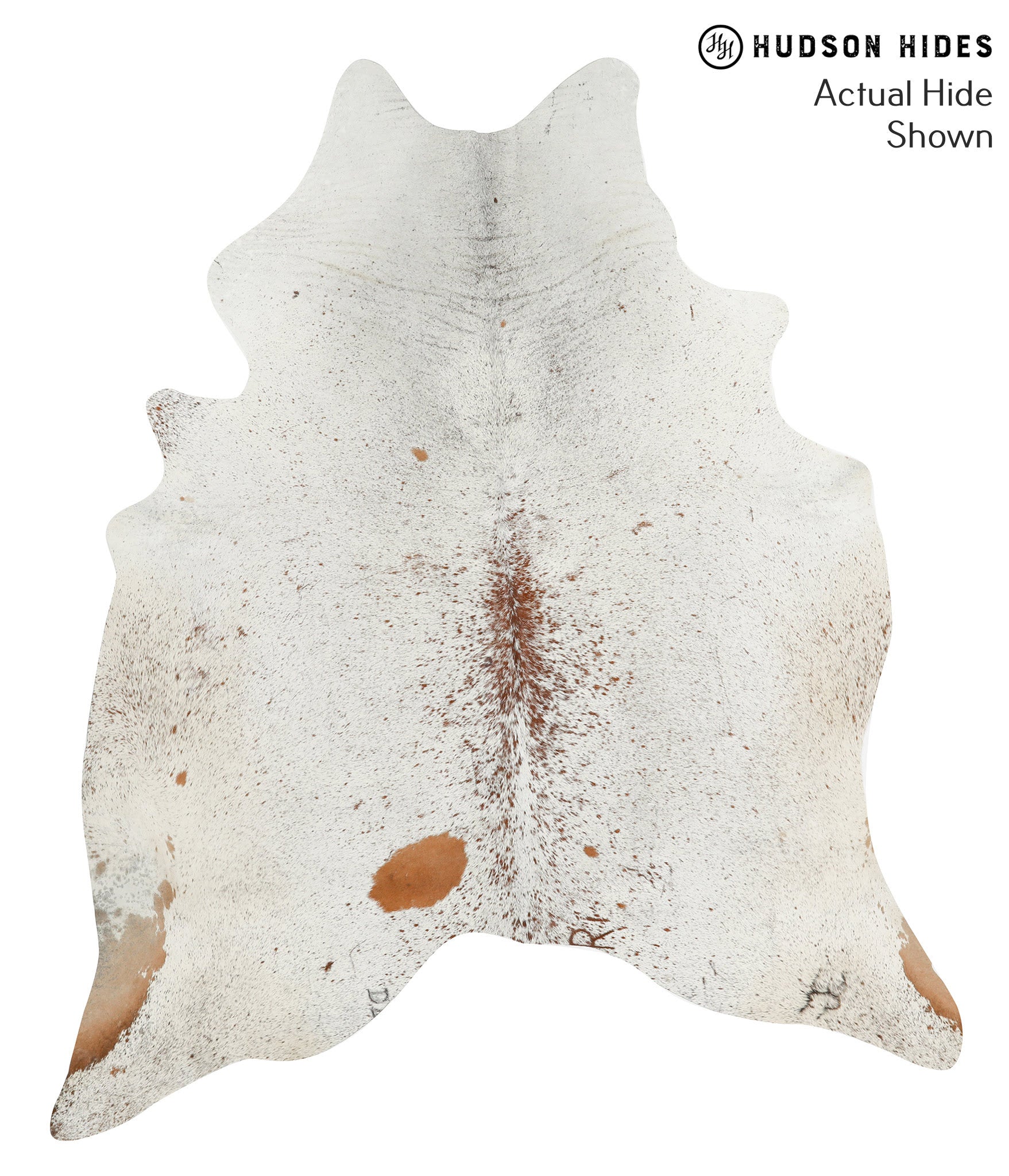 Salt and Pepper Brown Cowhide Rug #49765