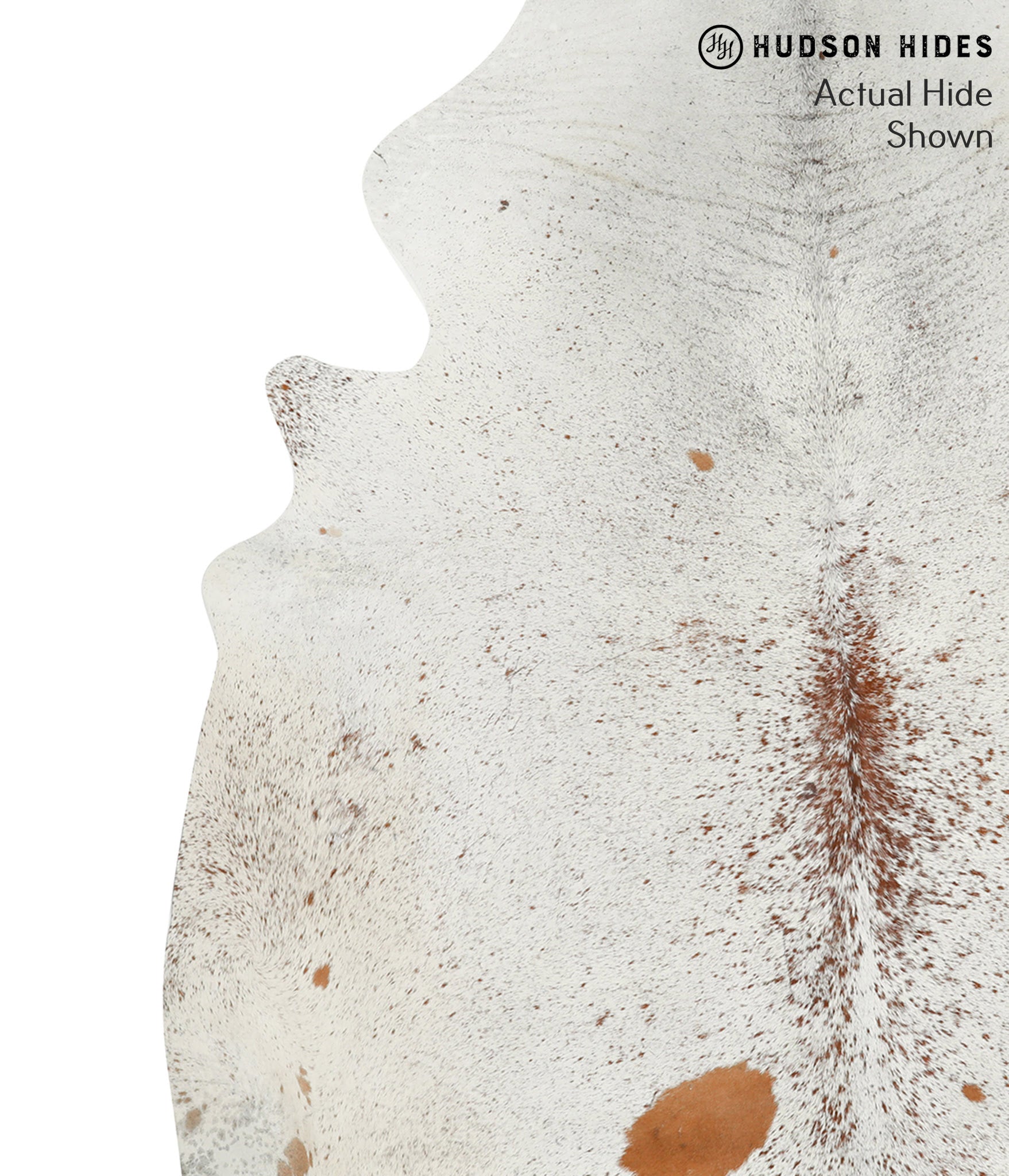 Salt and Pepper Brown Cowhide Rug #49765