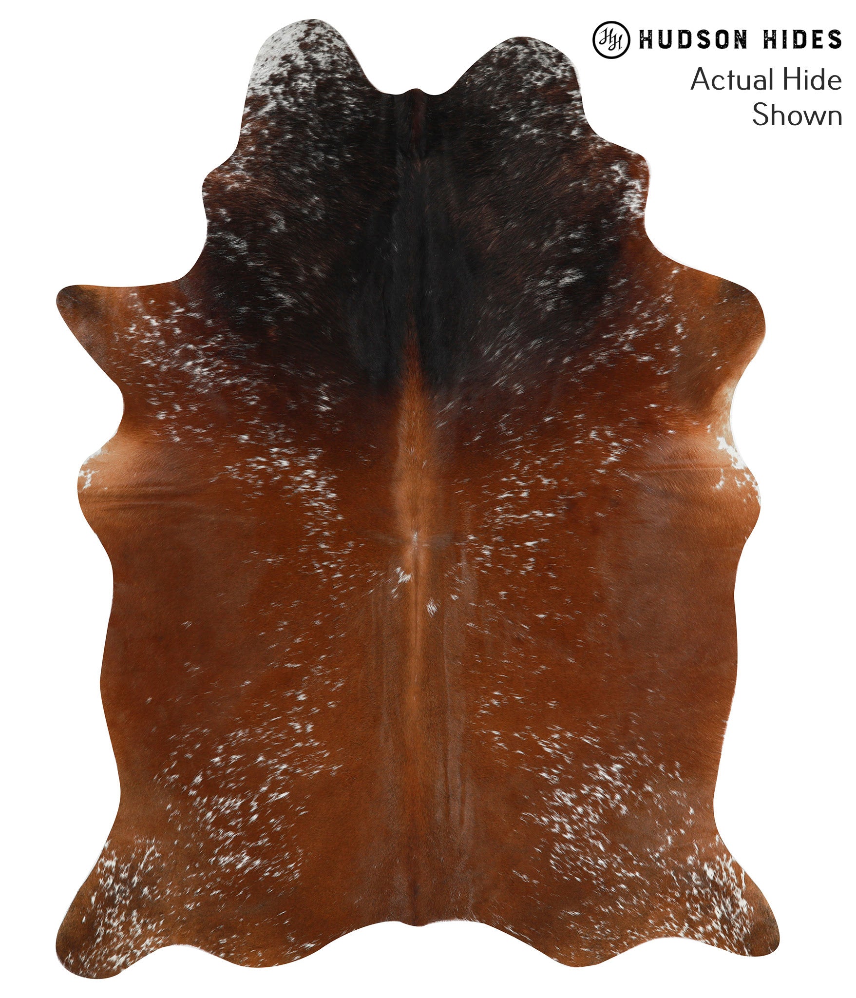 Salt and Pepper Brown Cowhide Rug #49795