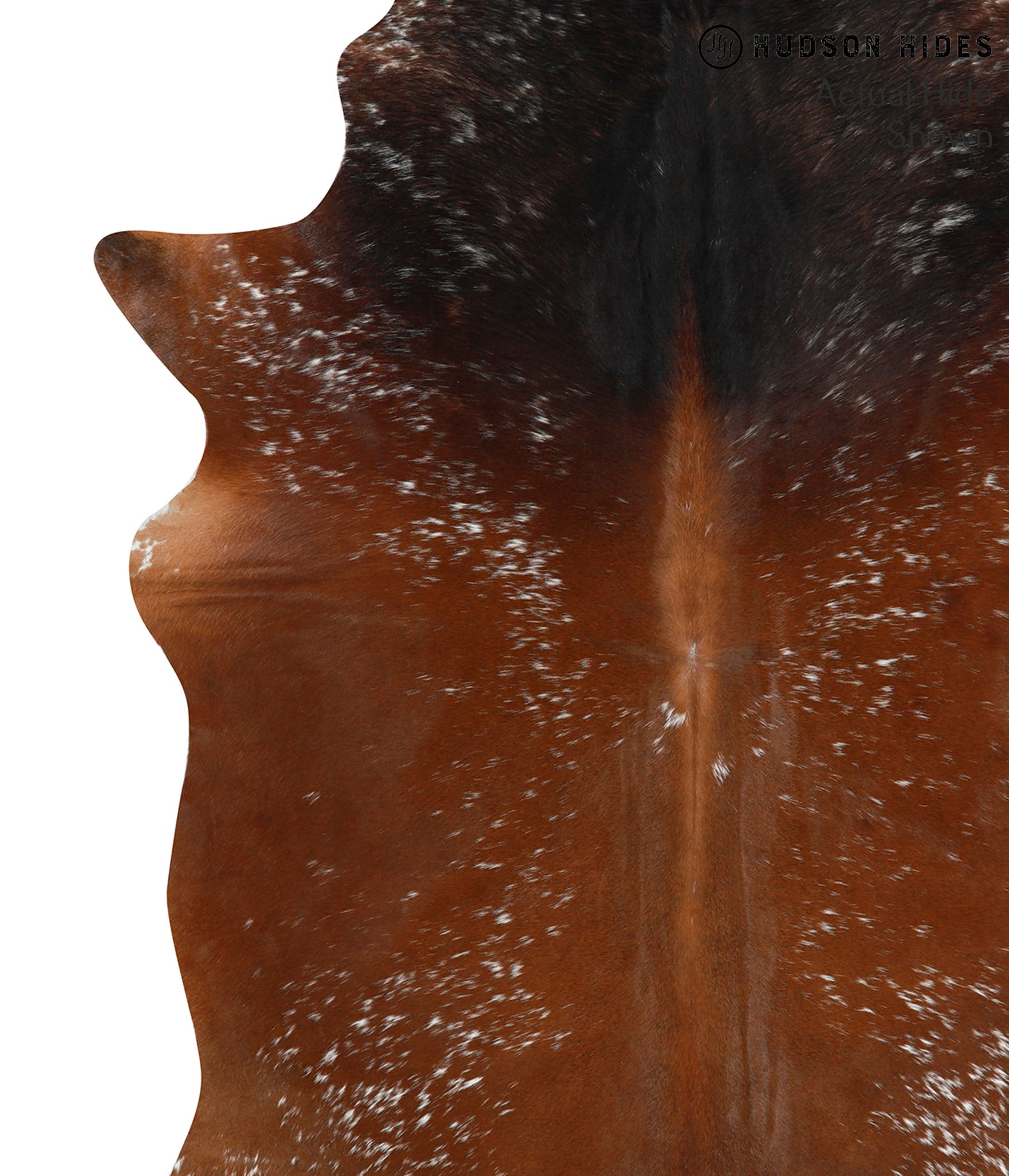 Salt and Pepper Brown Cowhide Rug #49795