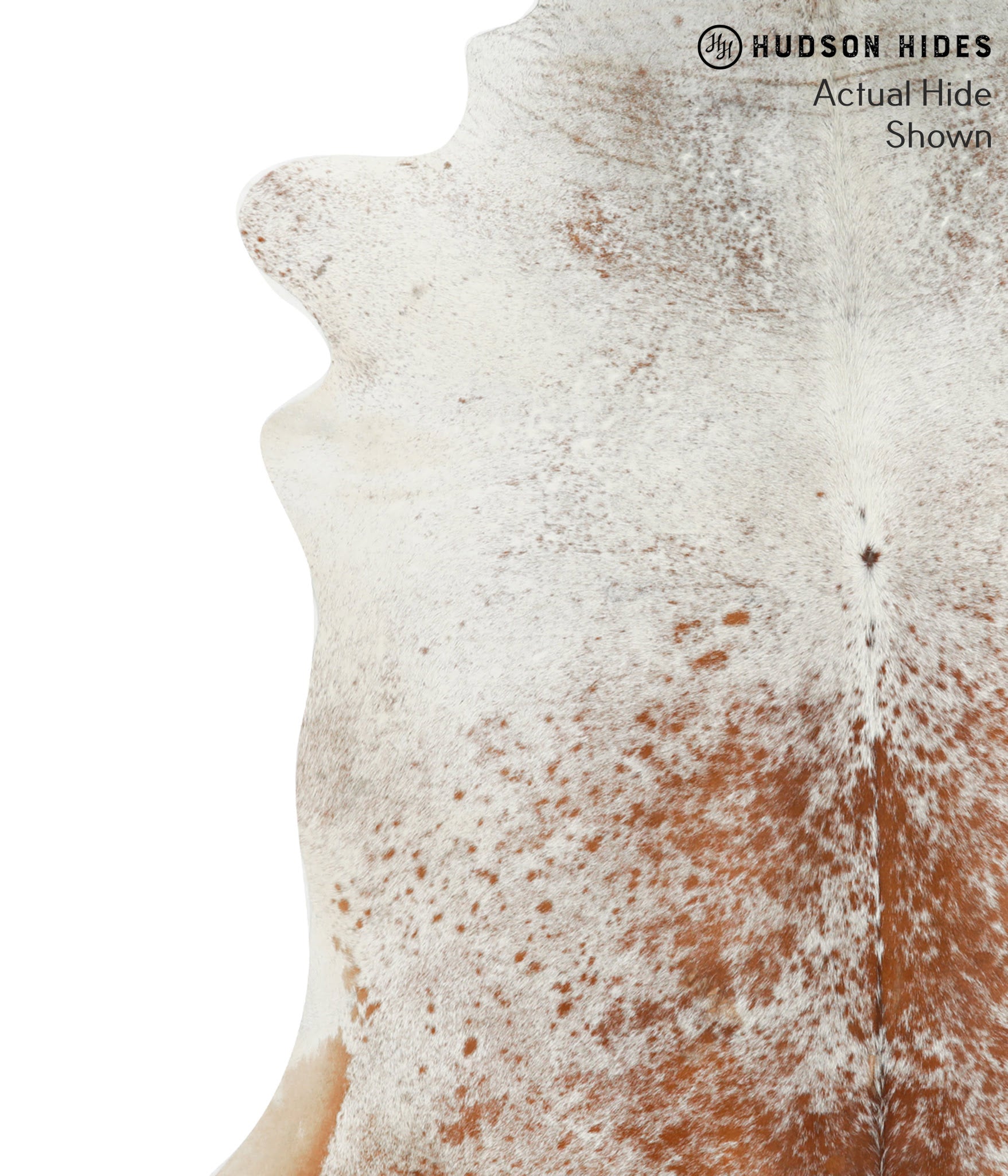 Salt and Pepper Brown Cowhide Rug #49818