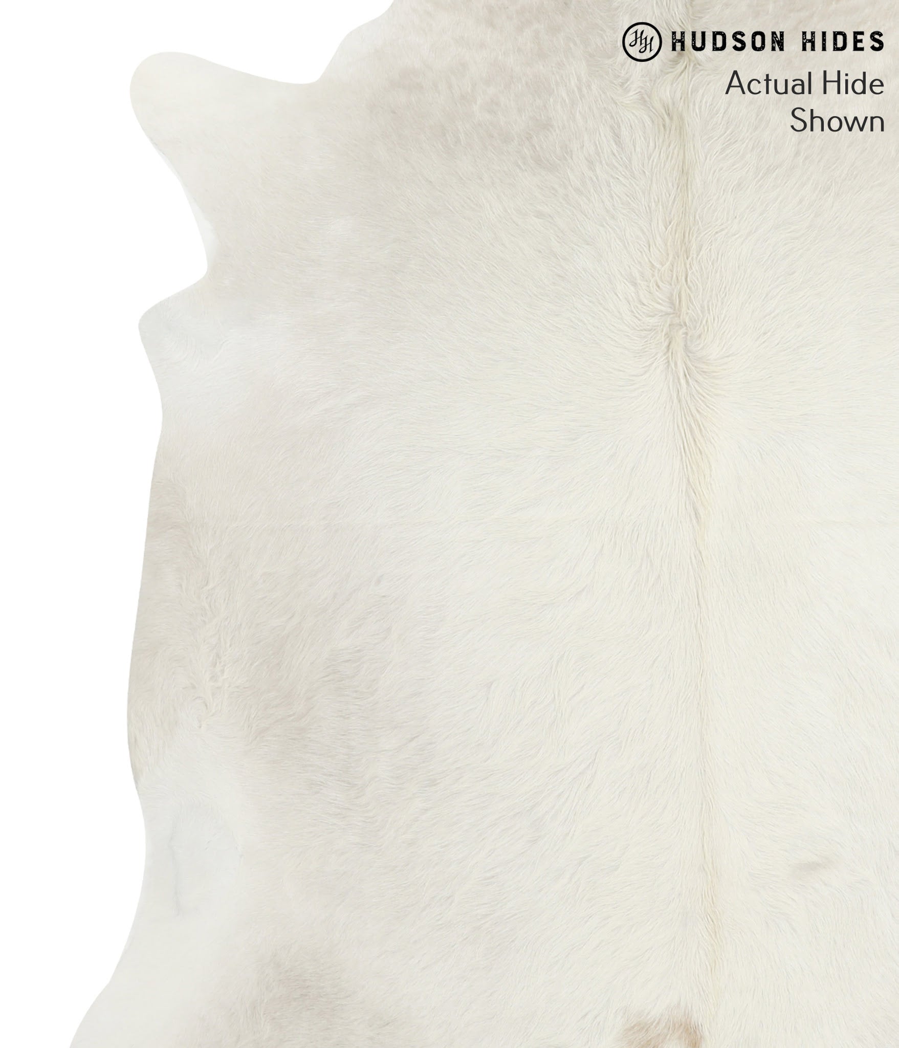 Solid White Cowhide Rug #49862