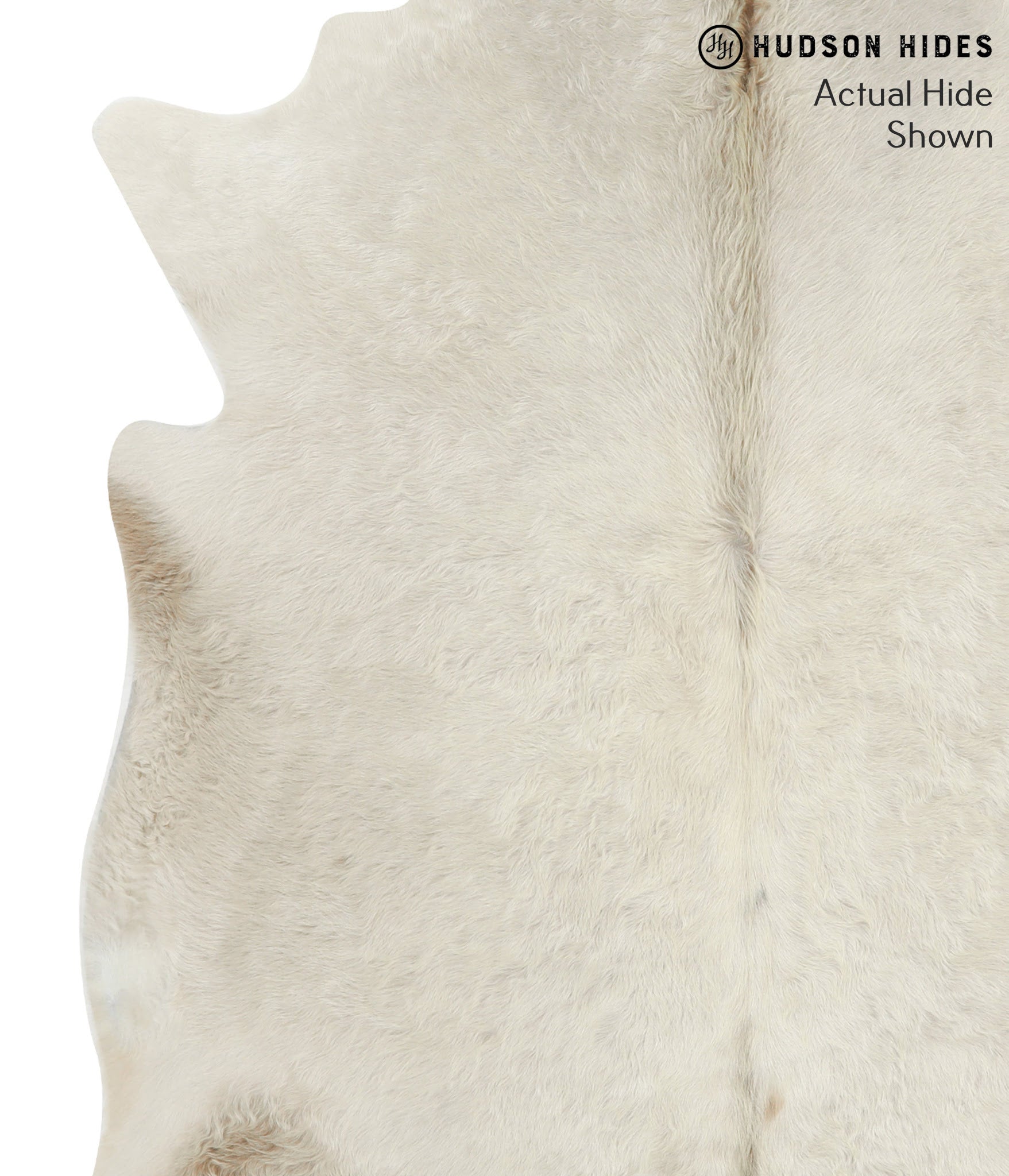 Solid White Cowhide Rug #49866