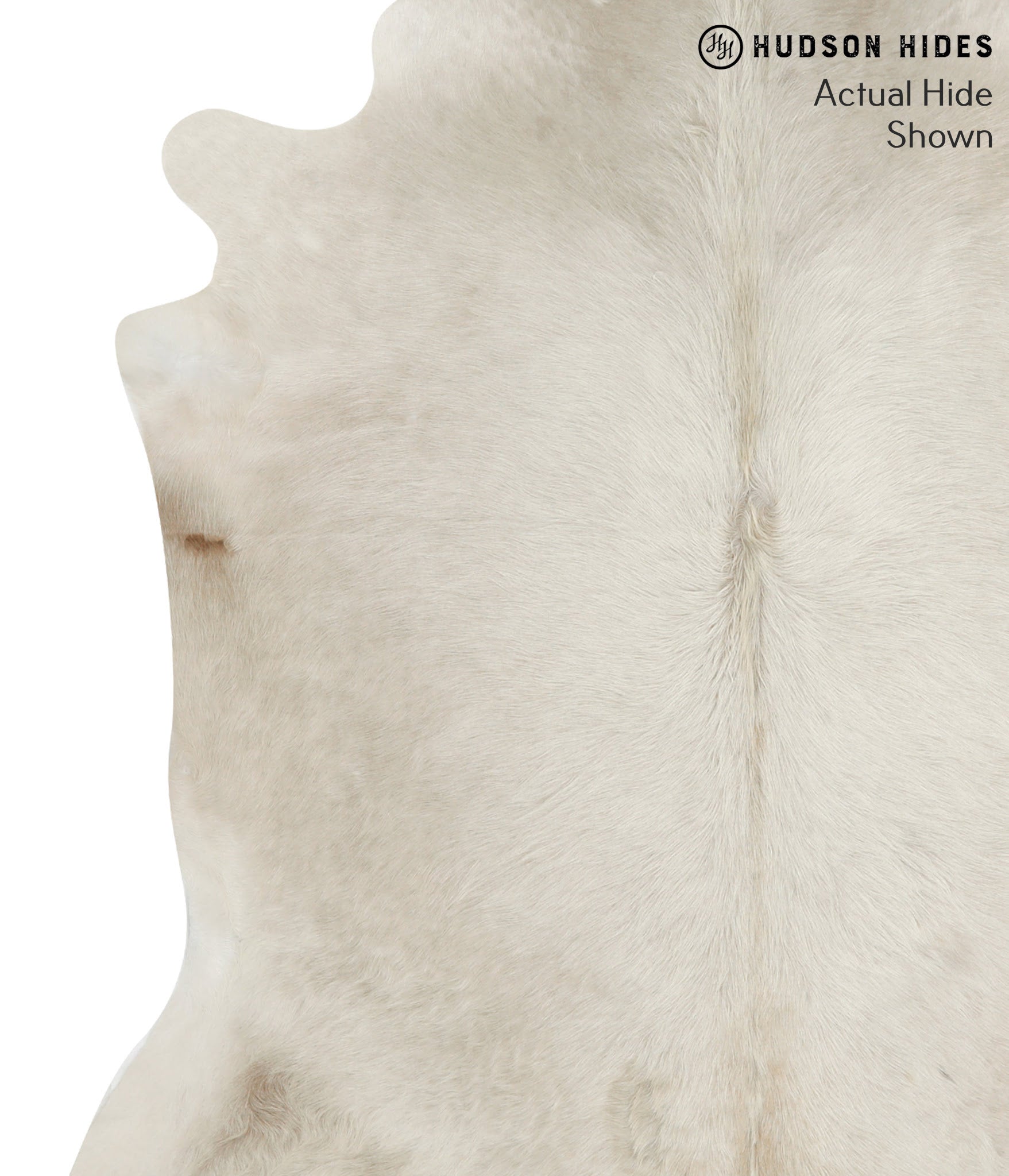 Solid White Cowhide Rug #49881