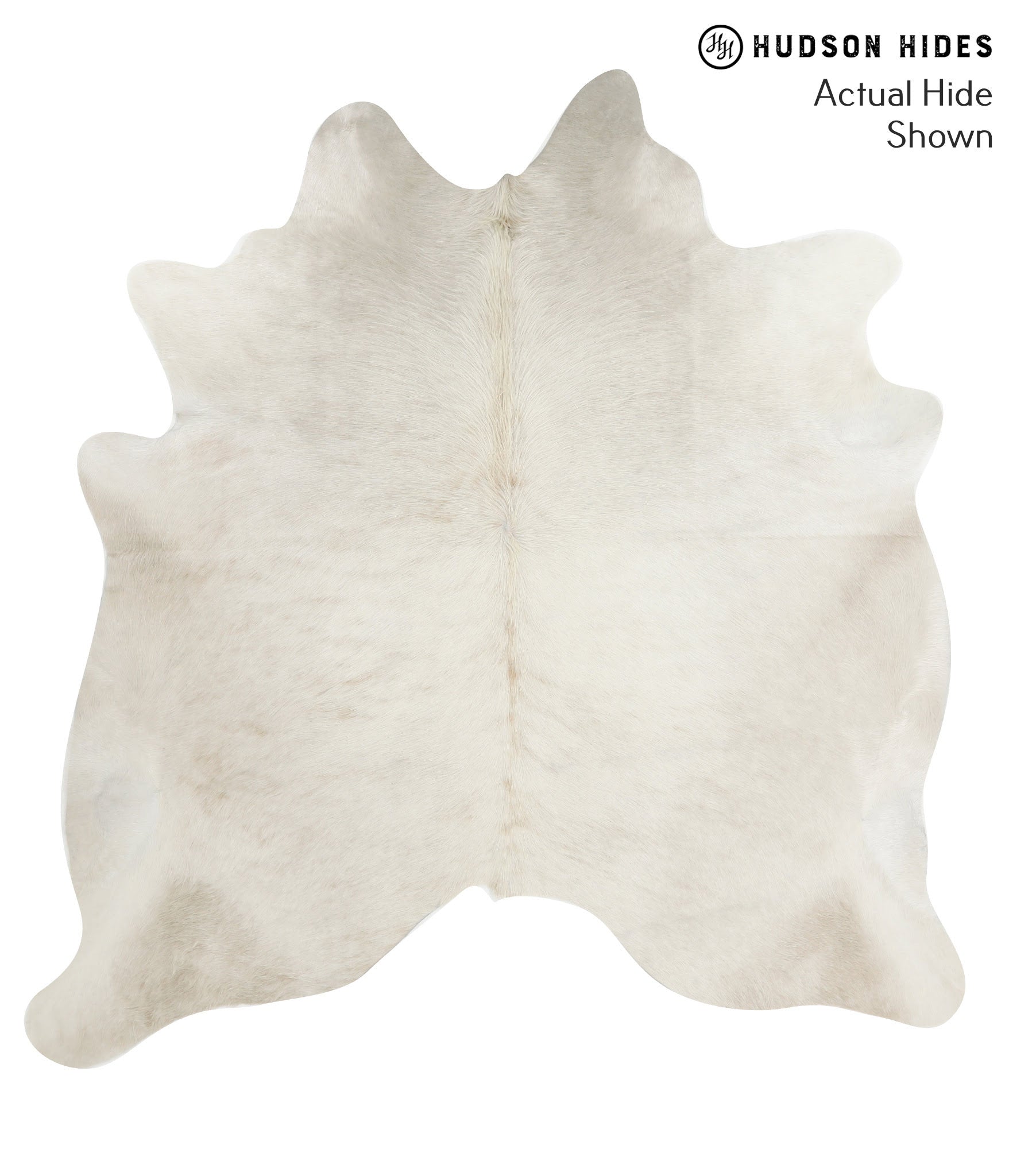 Solid White Cowhide Rug #49893