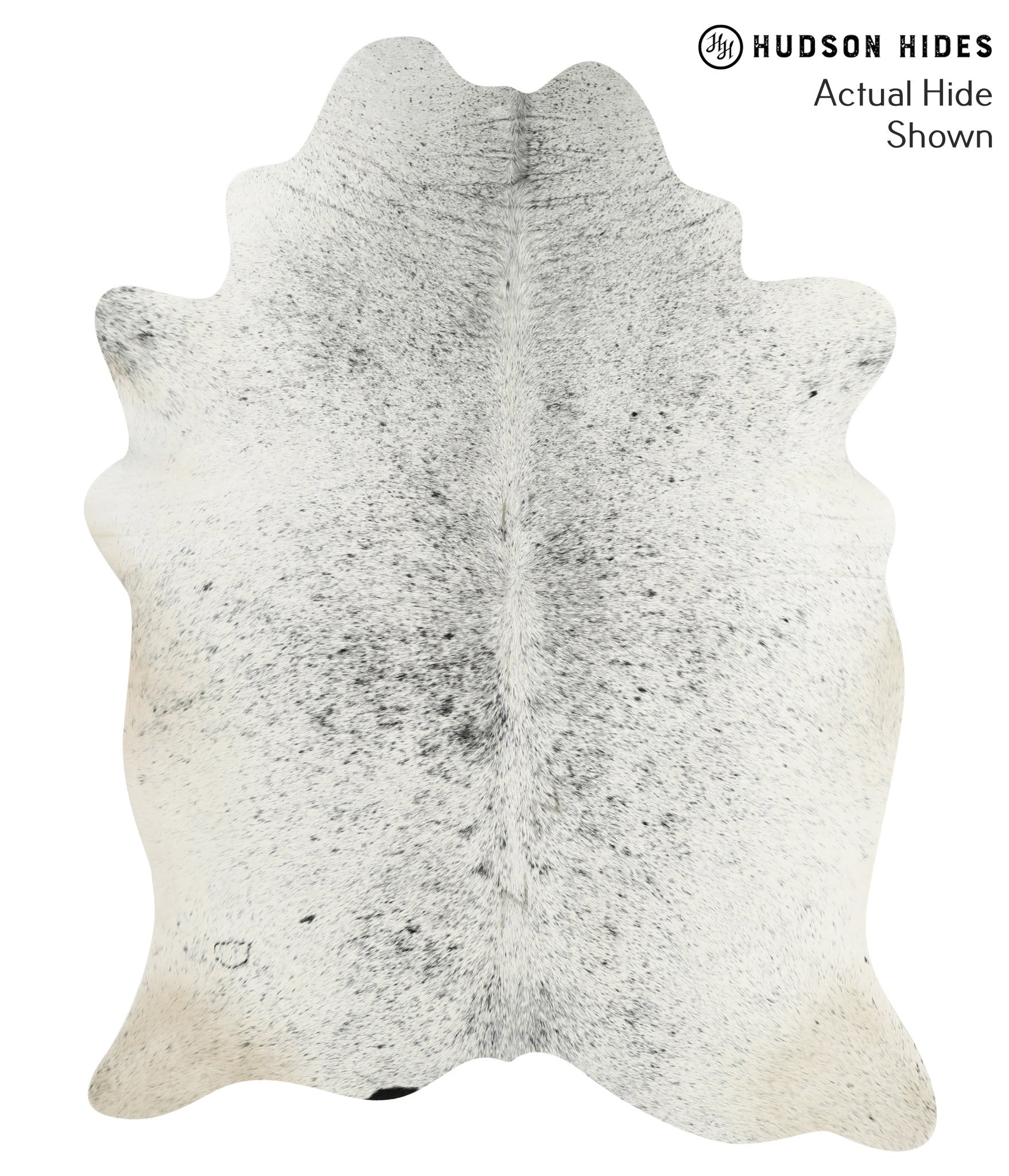 Salt and Pepper Black Cowhide Rug #49908