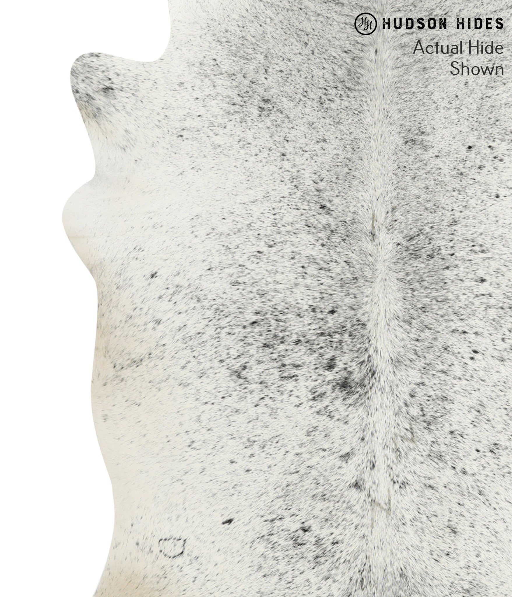 Salt and Pepper Black Cowhide Rug #49908