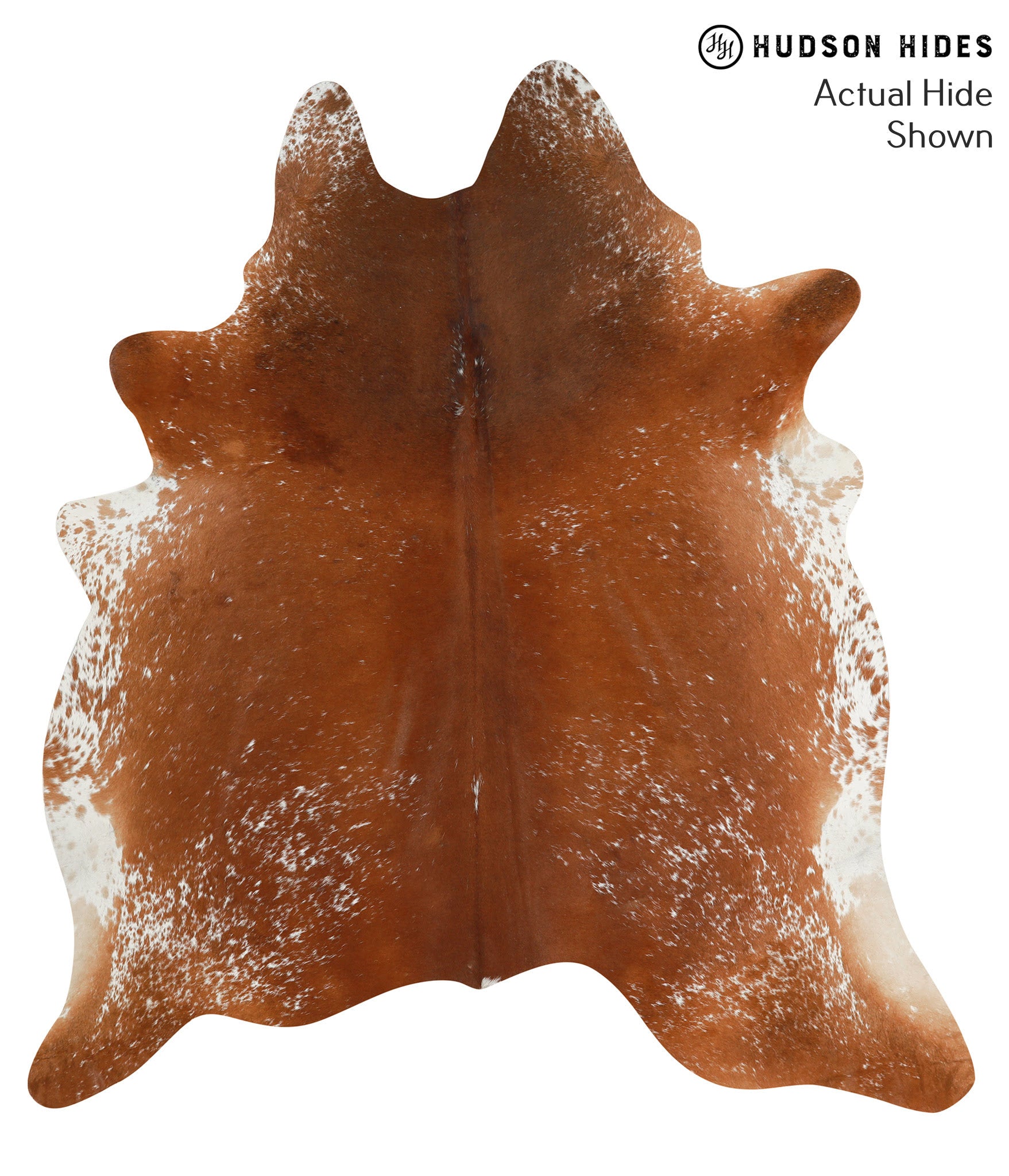 Salt and Pepper Brown Cowhide Rug #49957