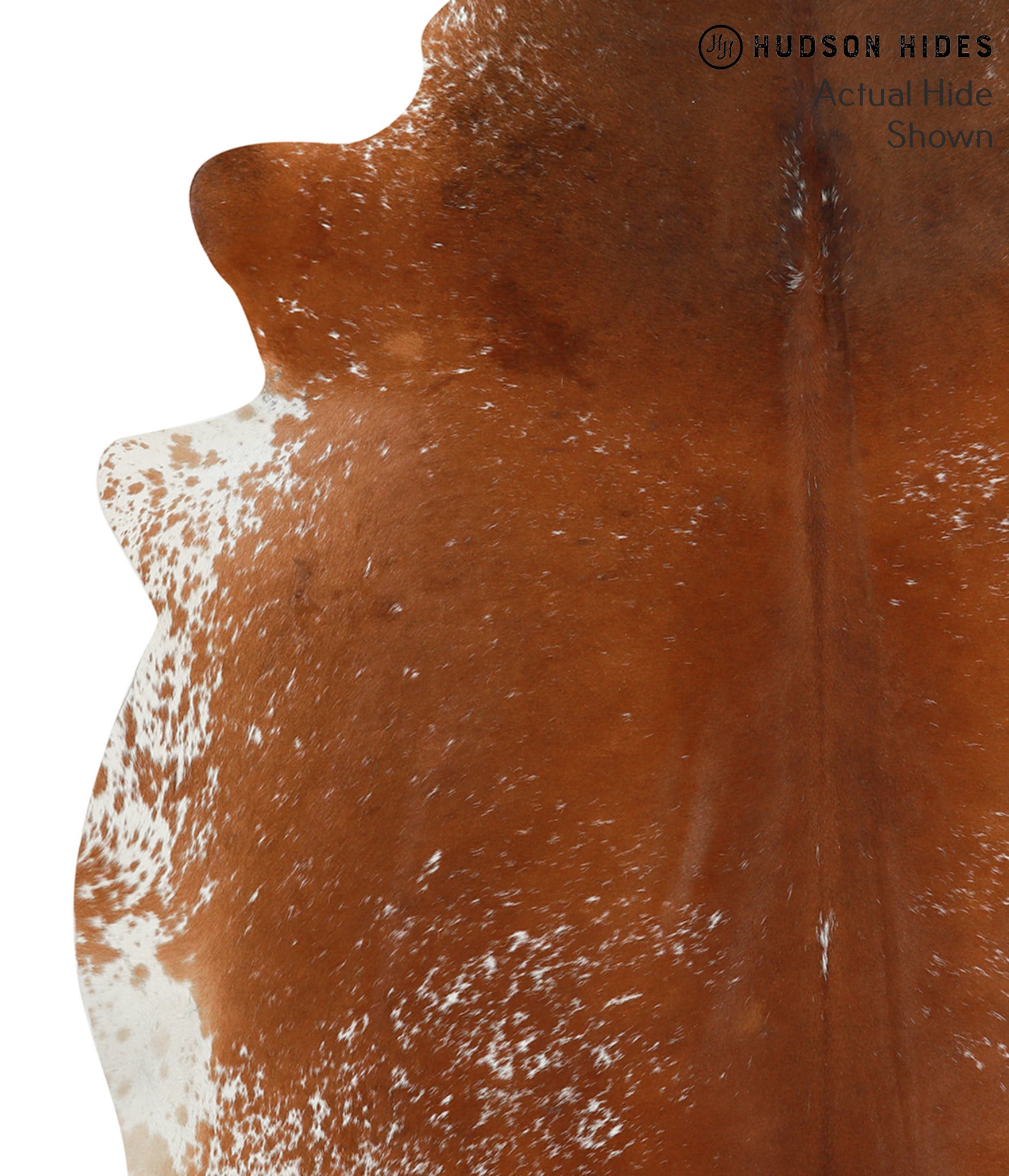 Salt and Pepper Brown Cowhide Rug #49957