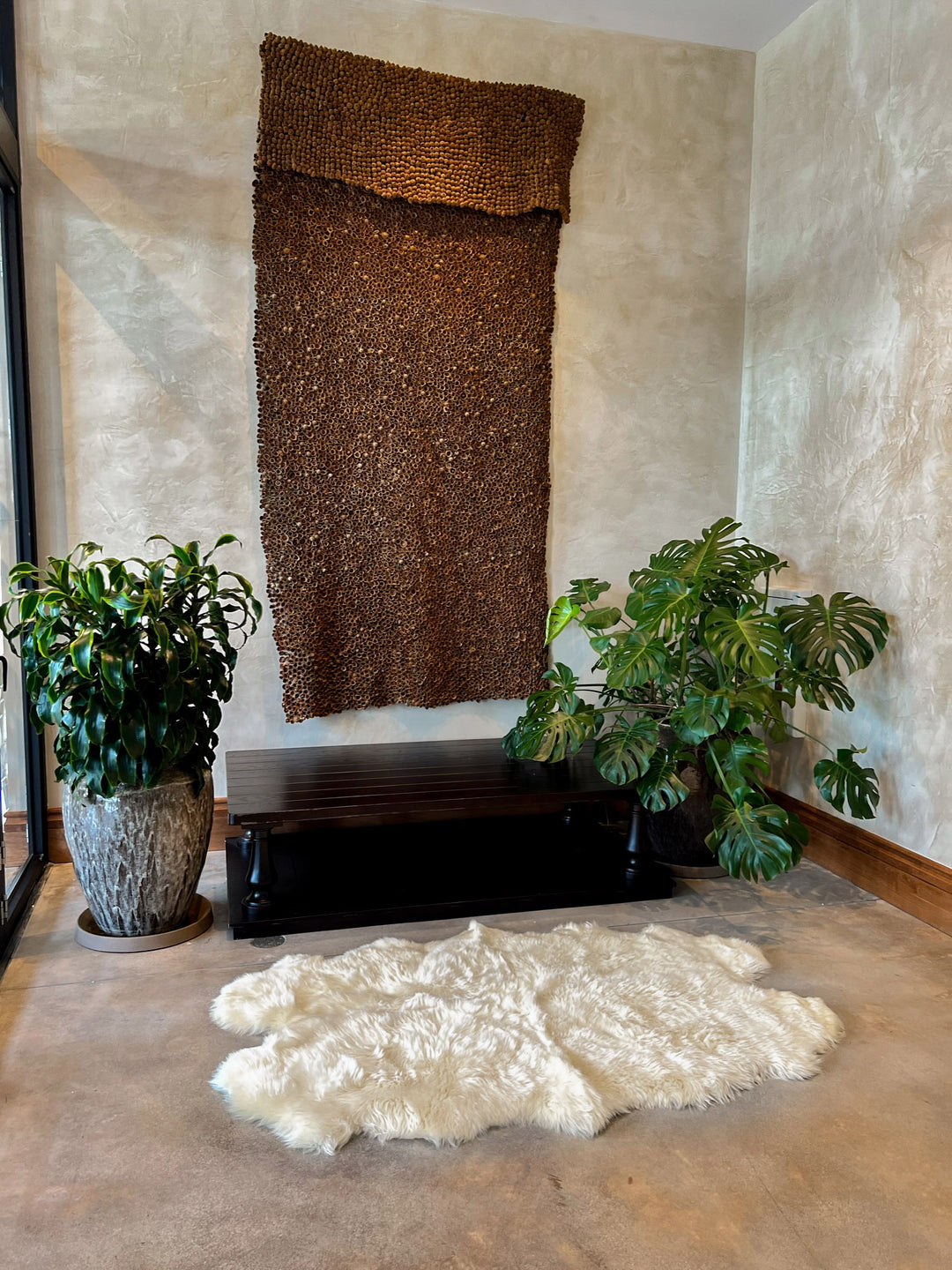 White New Zealand Sheepskin 4-Pelt 4' x 6' by Hudson Hides