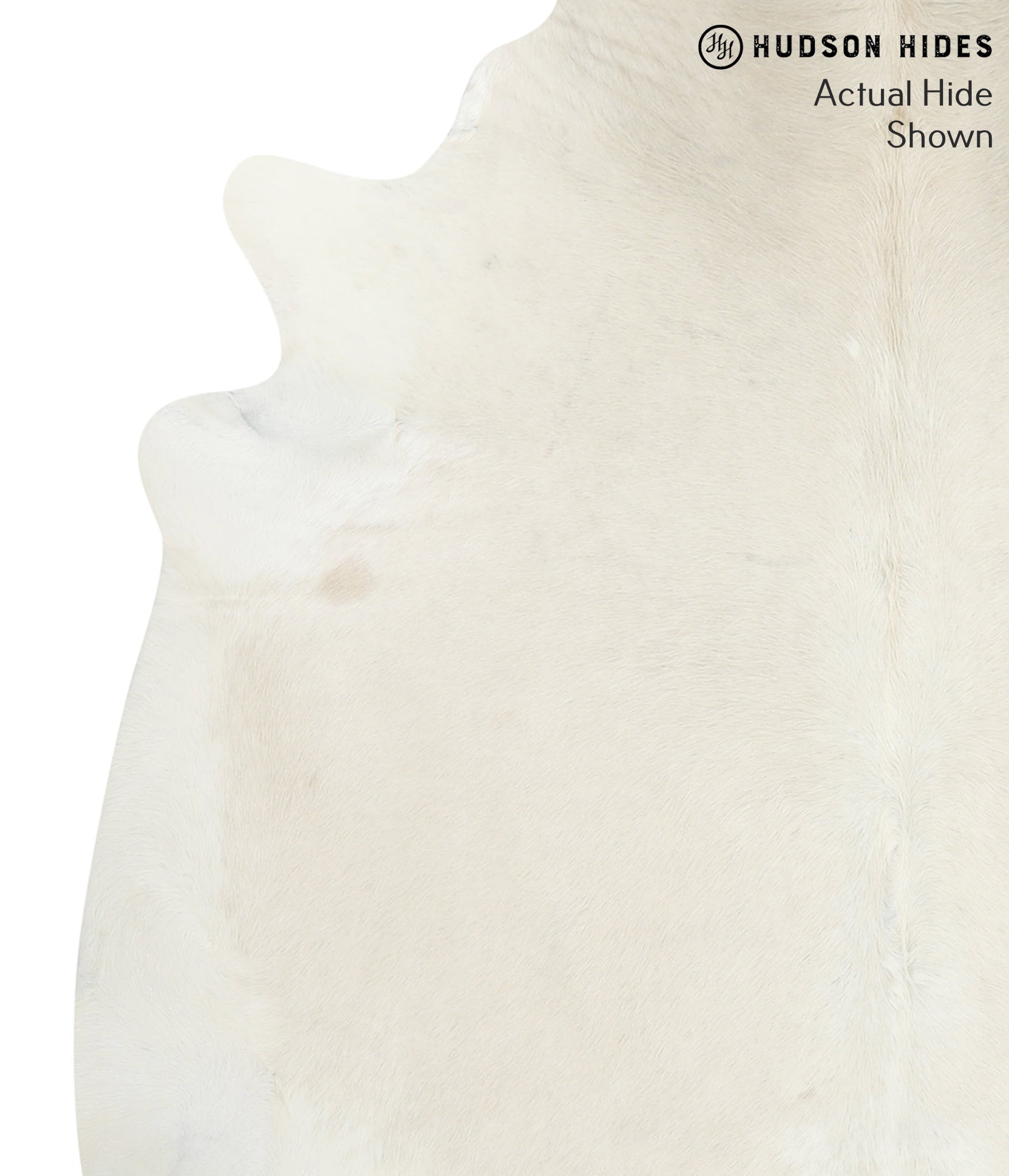 Solid White Cowhide Rug #50076