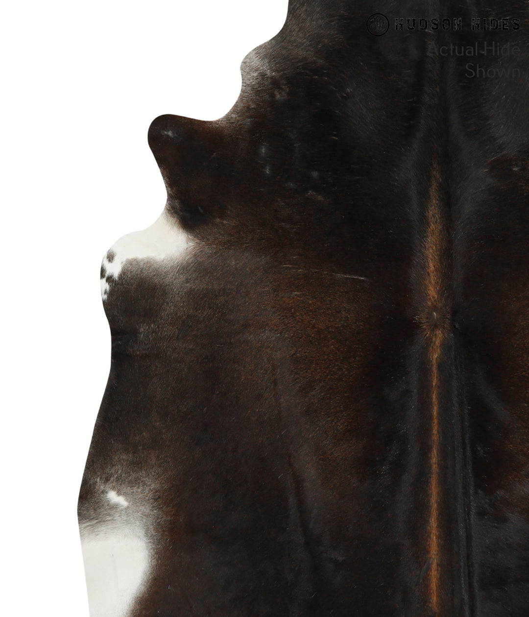 Dark Grey X-Large Brazilian Cowhide Rug 7'2"H x 6'3"W #50079 by Hudson