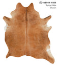 Solid Brown XX-Large Brazilian Cowhide Rug 7'6"H x 6'8"W #50095 by Hudson Hides