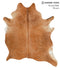Solid Brown XX-Large Brazilian Cowhide Rug 7'6