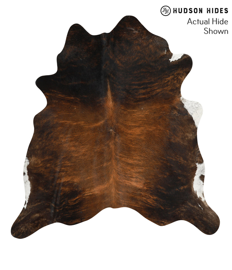 Dark Brindle X-Large Brazilian Cowhide Rug 7'2"H x 6'8"W #50122 by Hudson Hides