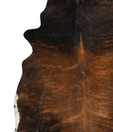 Dark Brindle X-Large Brazilian Cowhide Rug 7'2"H x 6'8"W #50122 by Hudson Hides