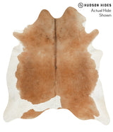 Brown and White X-Large Brazilian Cowhide Rug 7'7"H x 5'10"W #50172 by Hudson Hides