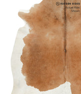 Brown and White X-Large Brazilian Cowhide Rug 7'7"H x 5'10"W #50172 by Hudson Hides