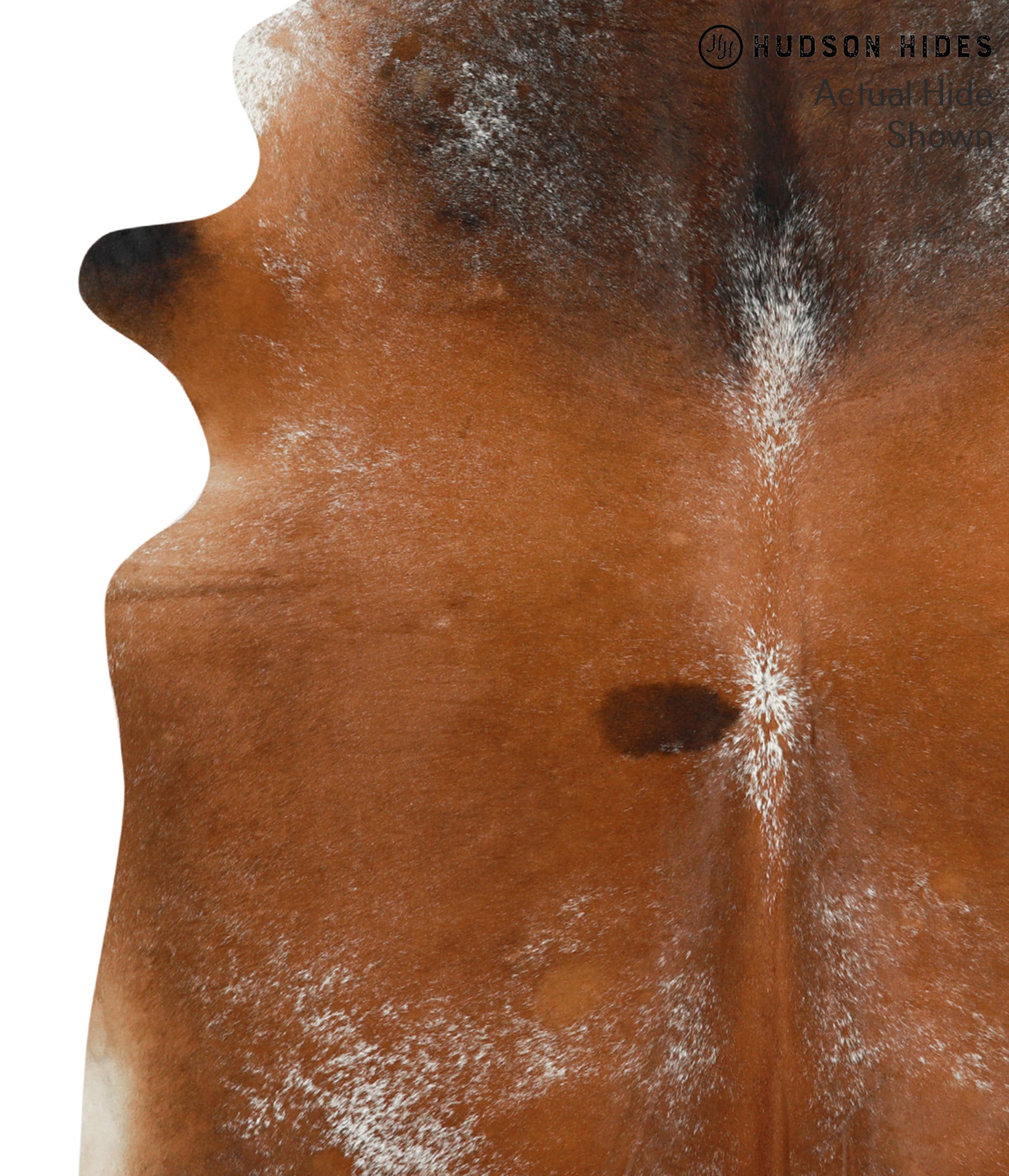Salt and Pepper Brown Cowhide Rug #50208