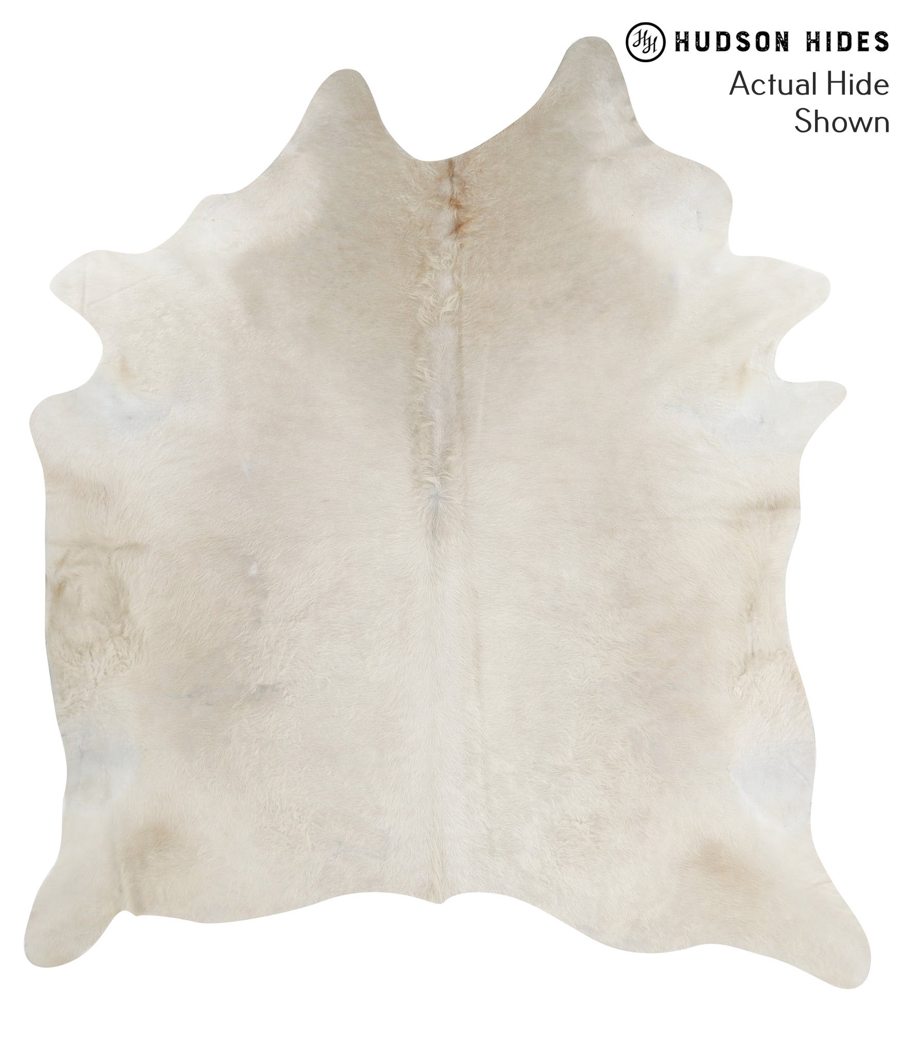 Solid White Cowhide Rug #50353
