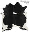 Black and White X-Large Brazilian Cowhide Rug 6'10