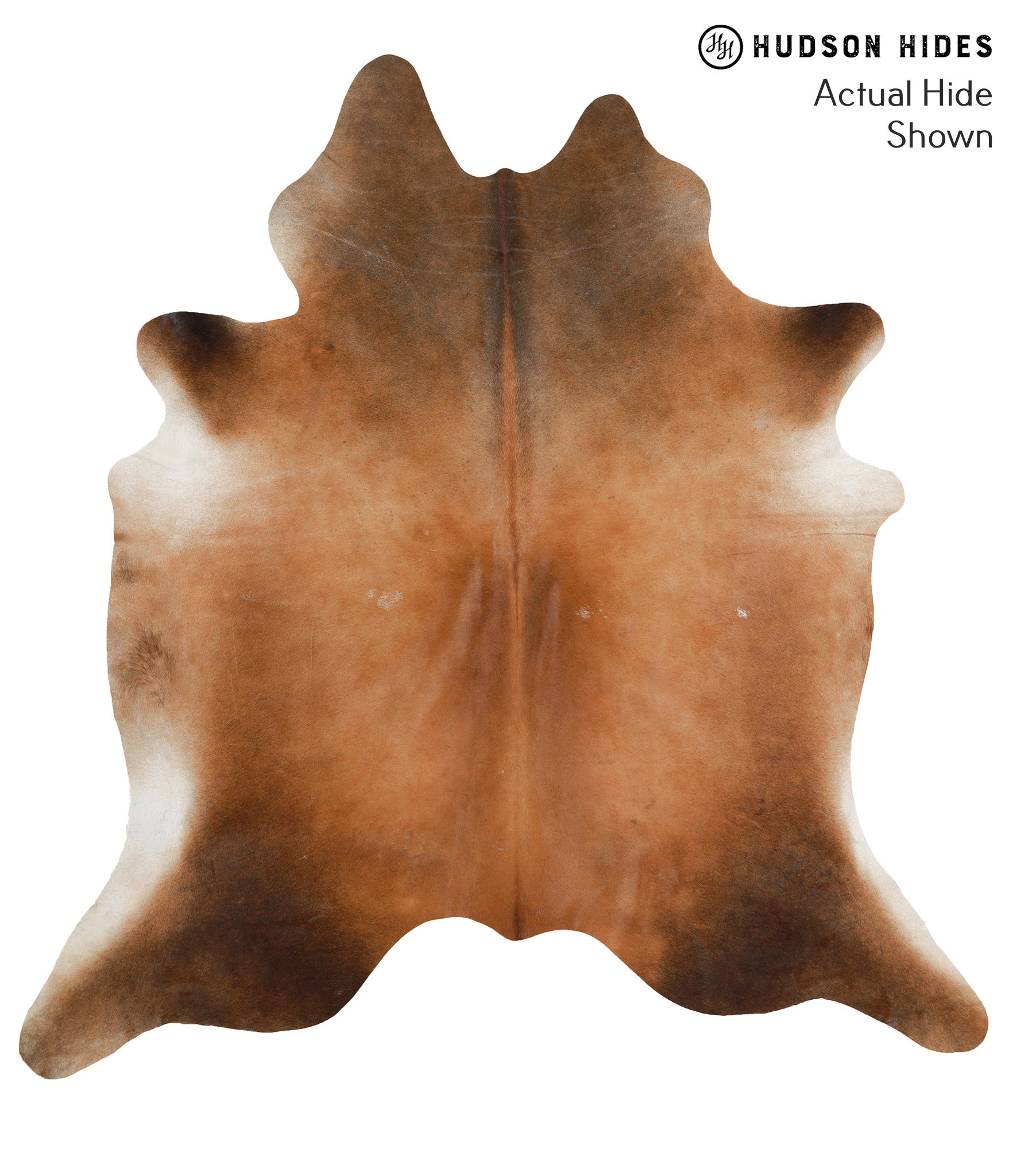 Brown with Red Cowhide Rug #50426
