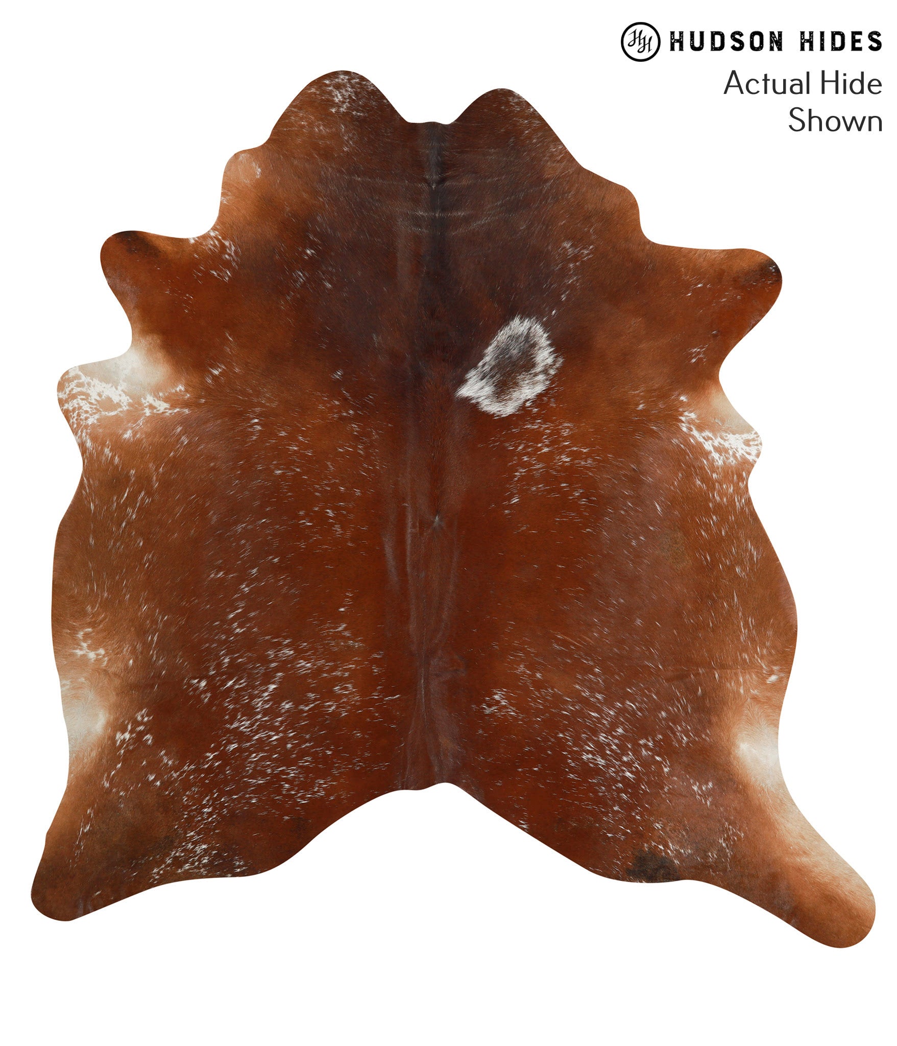 Salt and Pepper Brown Cowhide Rug #50552