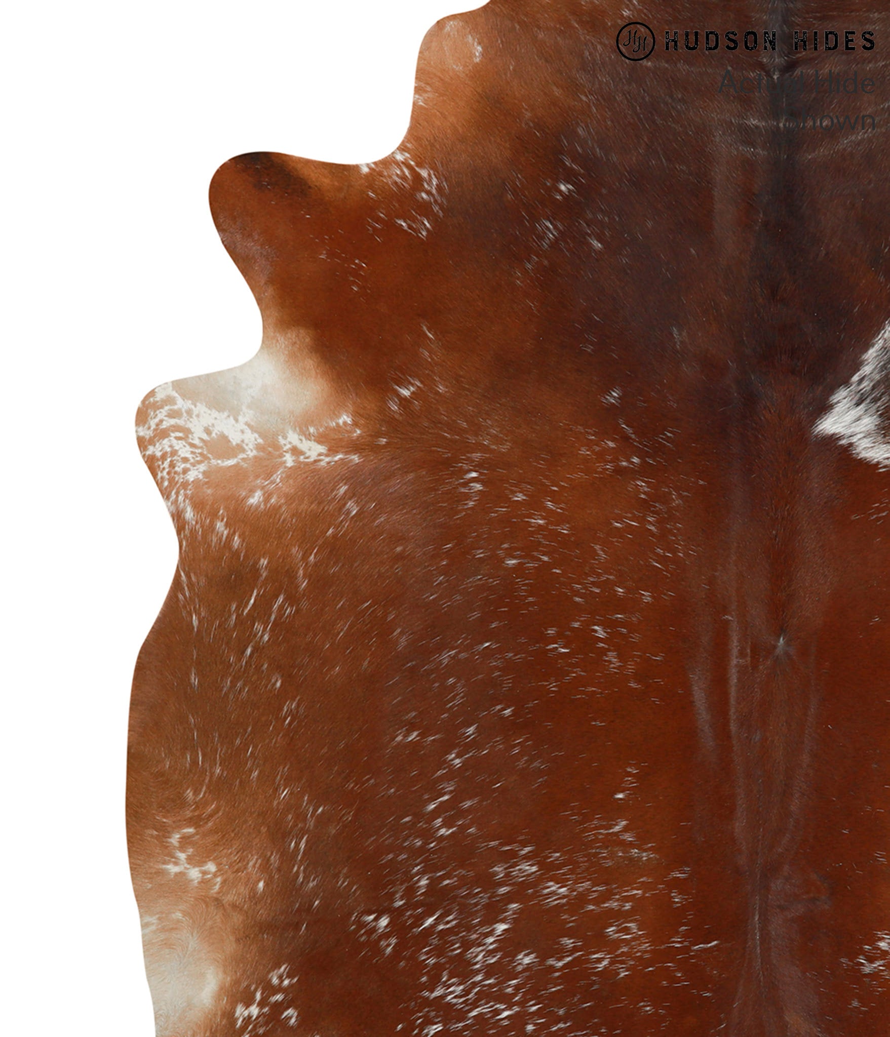 Salt and Pepper Brown Cowhide Rug #50552