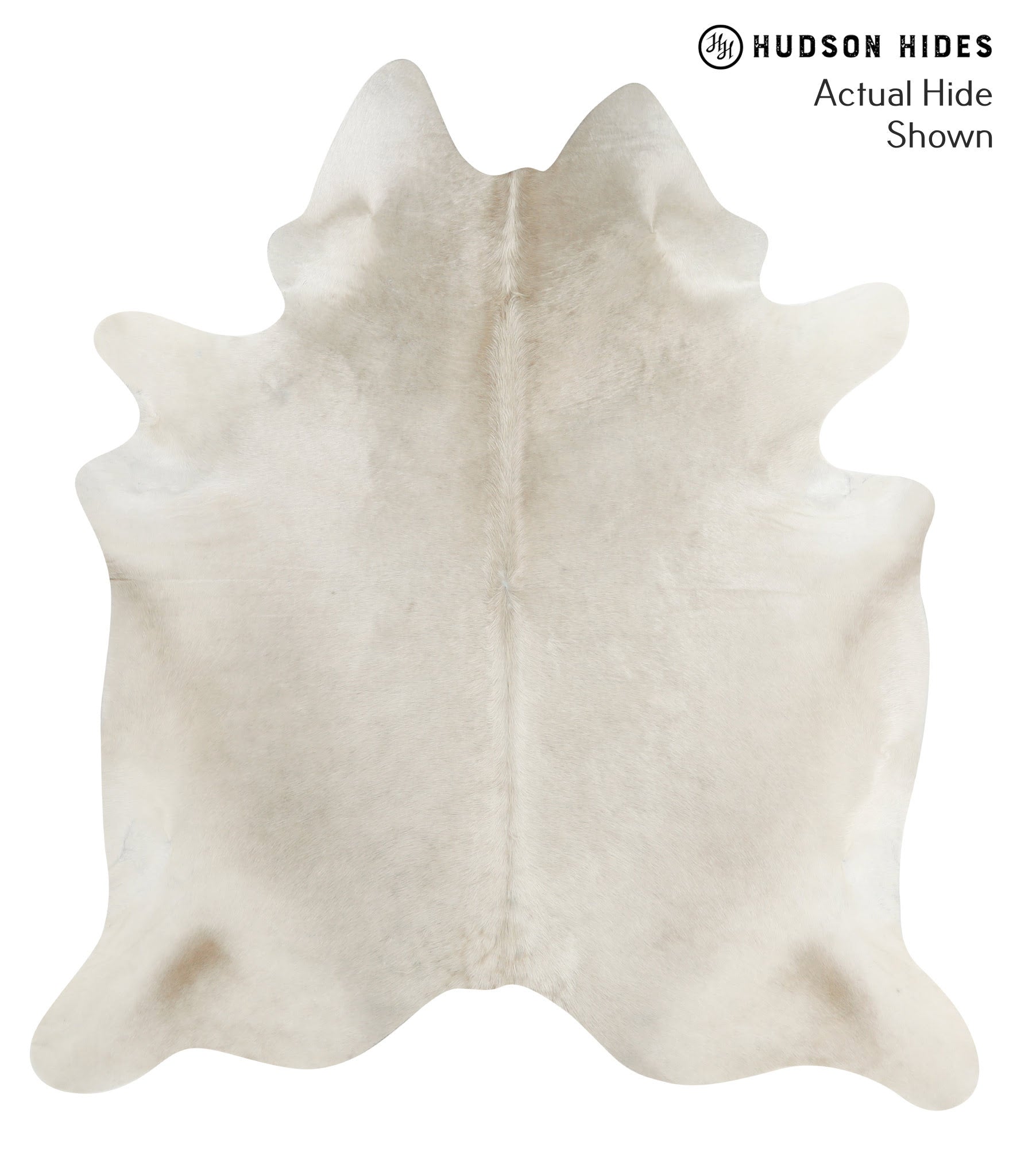 Solid White Cowhide Rug #50608