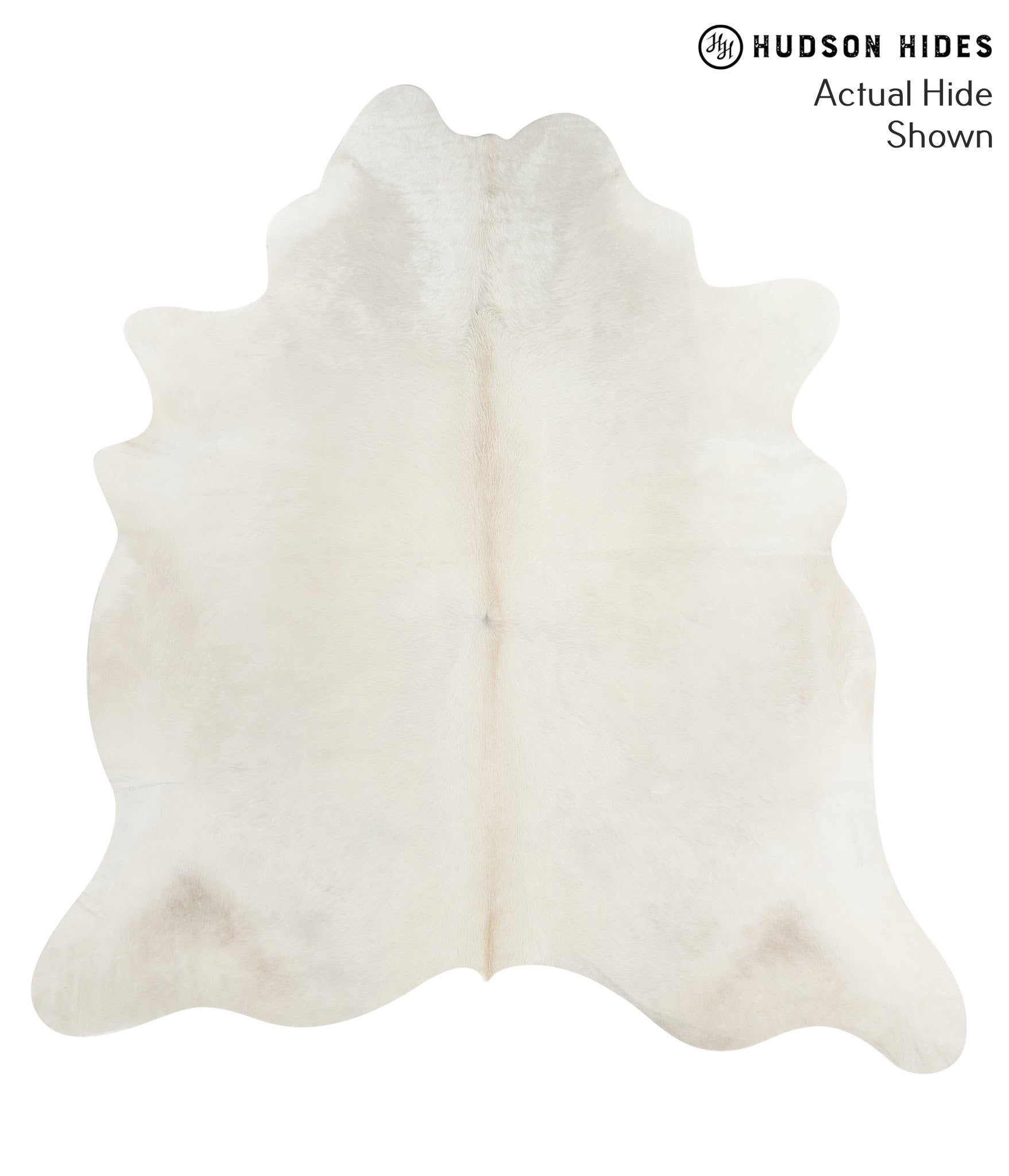 Solid White Cowhide Rug #50618