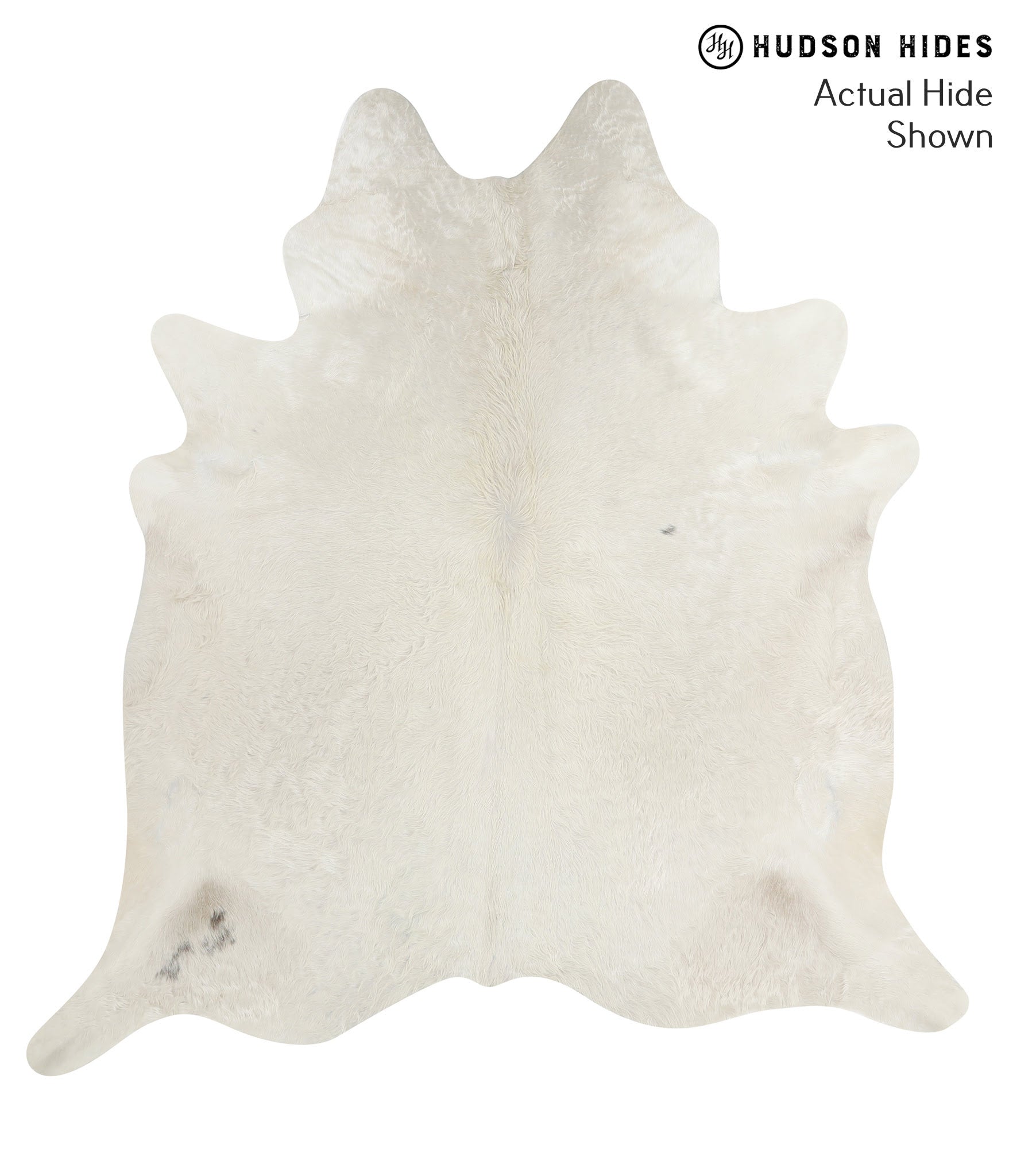 Solid White Cowhide Rug #50663