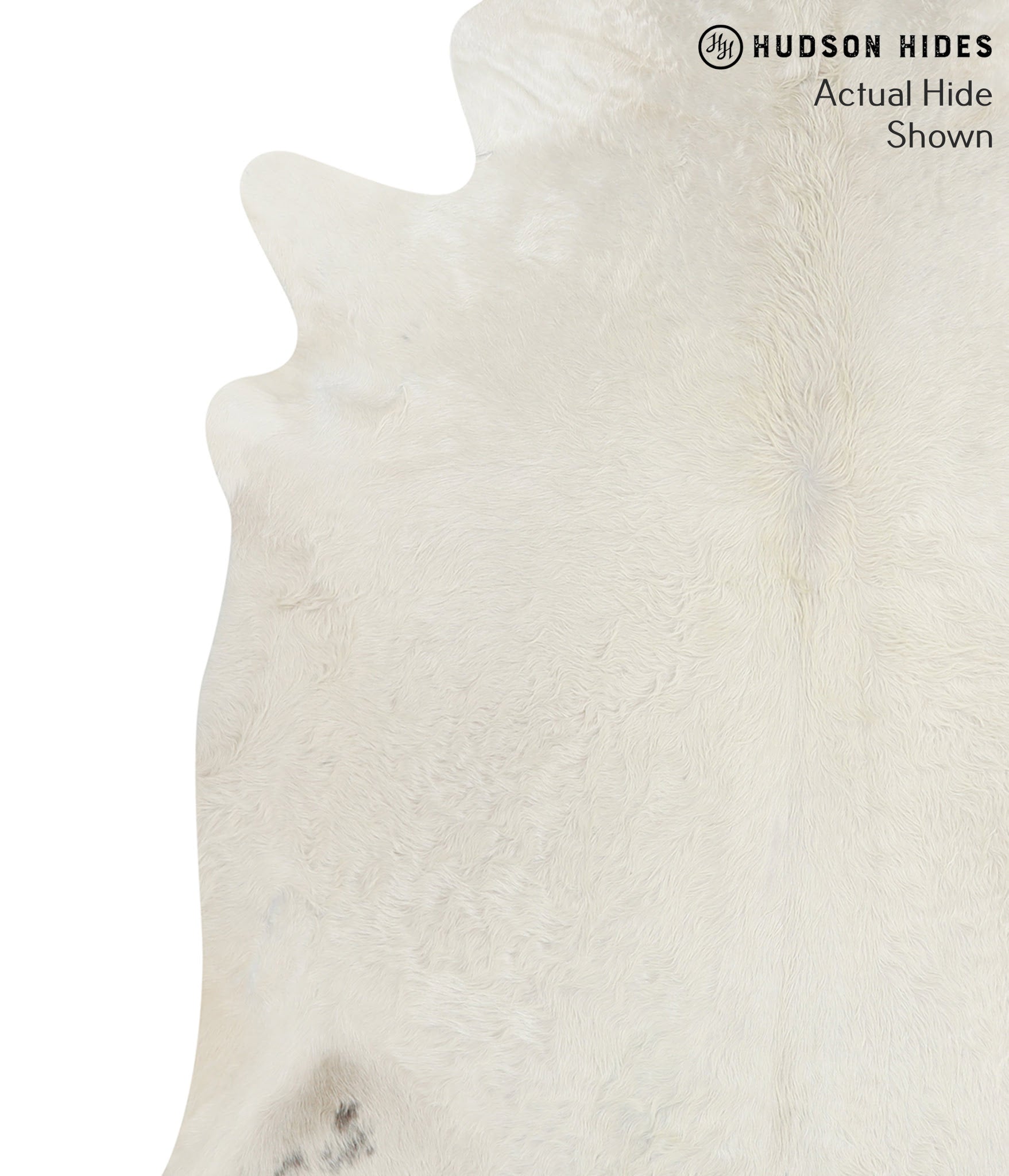 Solid White Cowhide Rug #50663