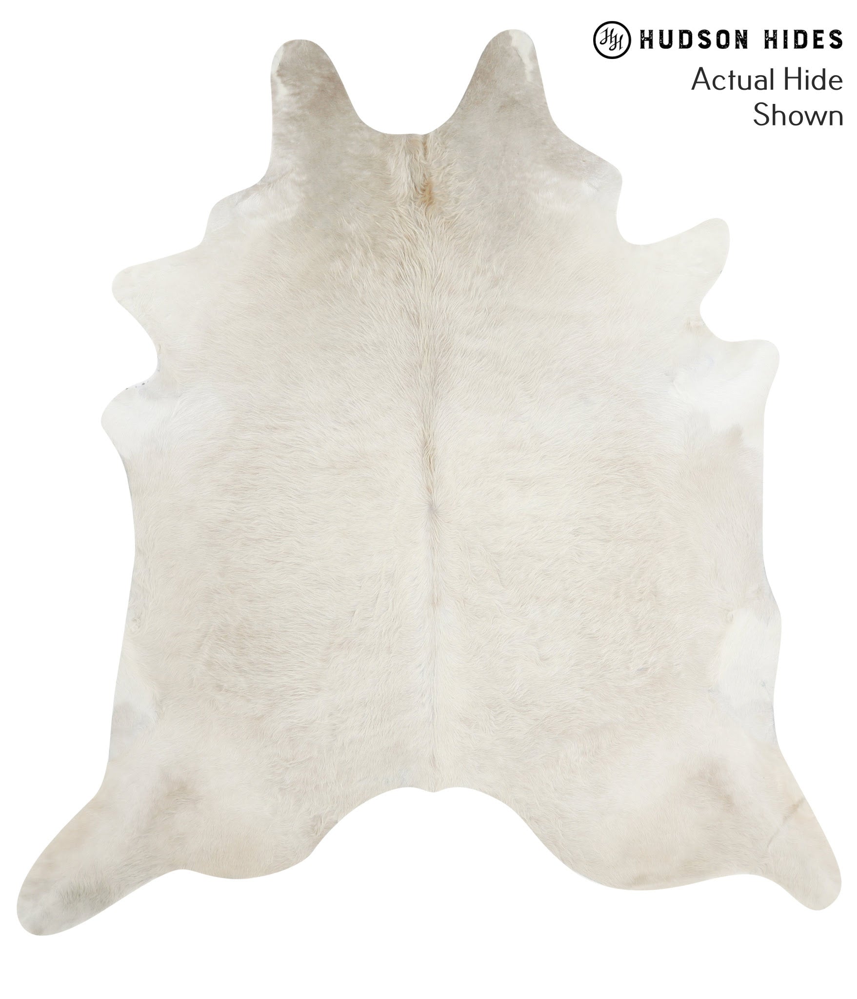 Solid White Cowhide Rug #50668