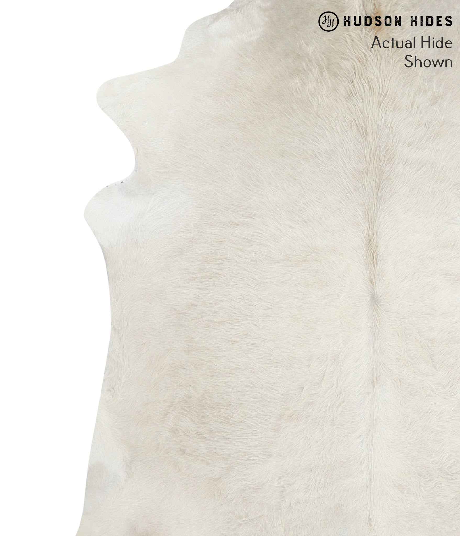 Solid White Cowhide Rug #50668