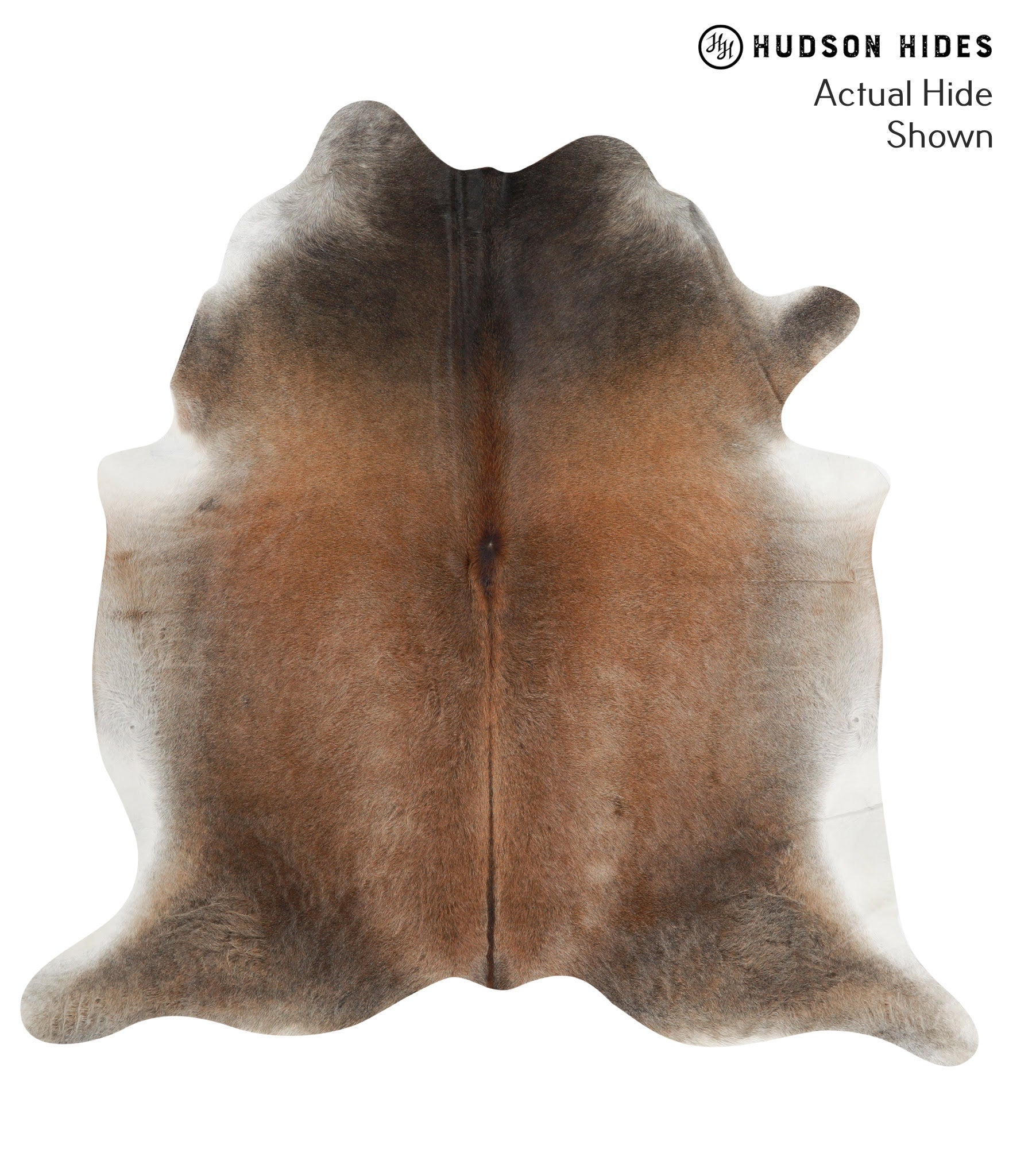 Grey with Beige Cowhide Rug #50692