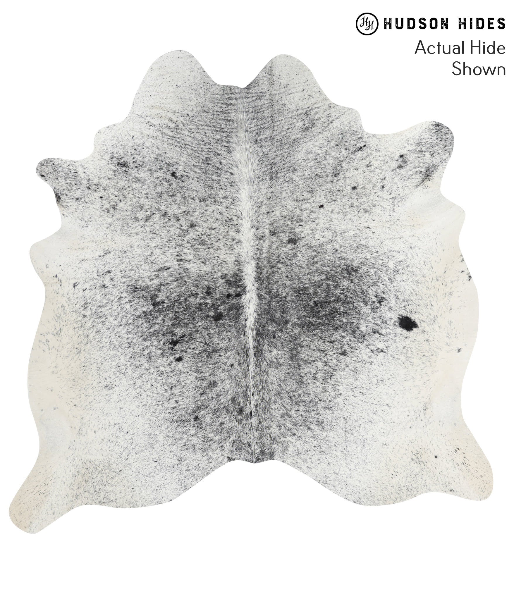 Salt and Pepper Black Cowhide Rug #50699