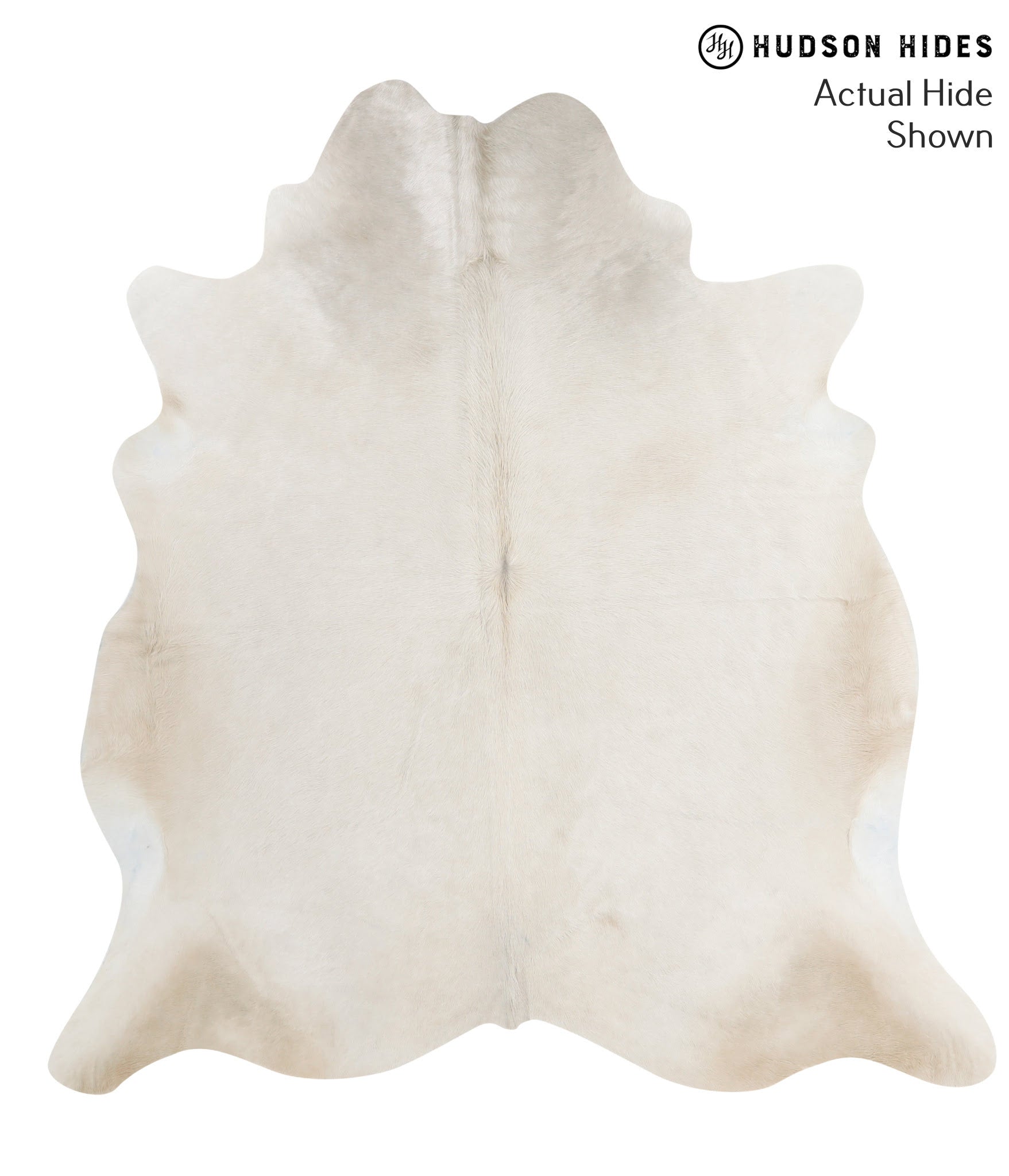 Solid White Cowhide Rug #50751