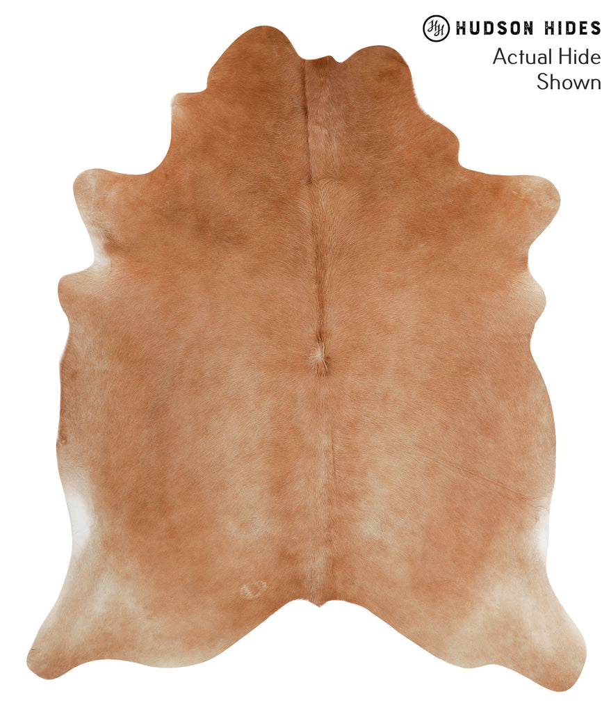 Solid Brown X-Large Brazilian Cowhide Rug 7'3"H x 6'1"W #50806 by Hudson Hides