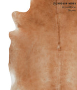 Solid Brown X-Large Brazilian Cowhide Rug 7'3"H x 6'1"W #50806 by Hudson Hides