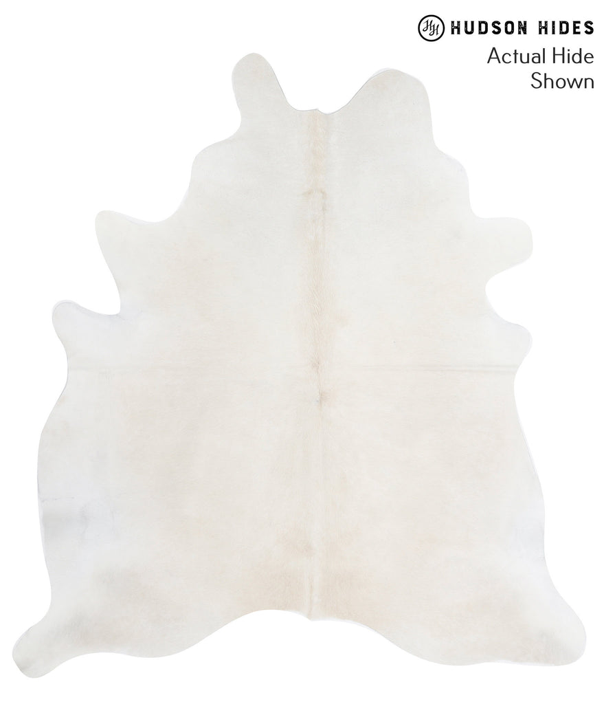 Light Grey X-Large Brazilian Cowhide Rug 7'2"H x 6'6"W #50911 by Hudson Hides
