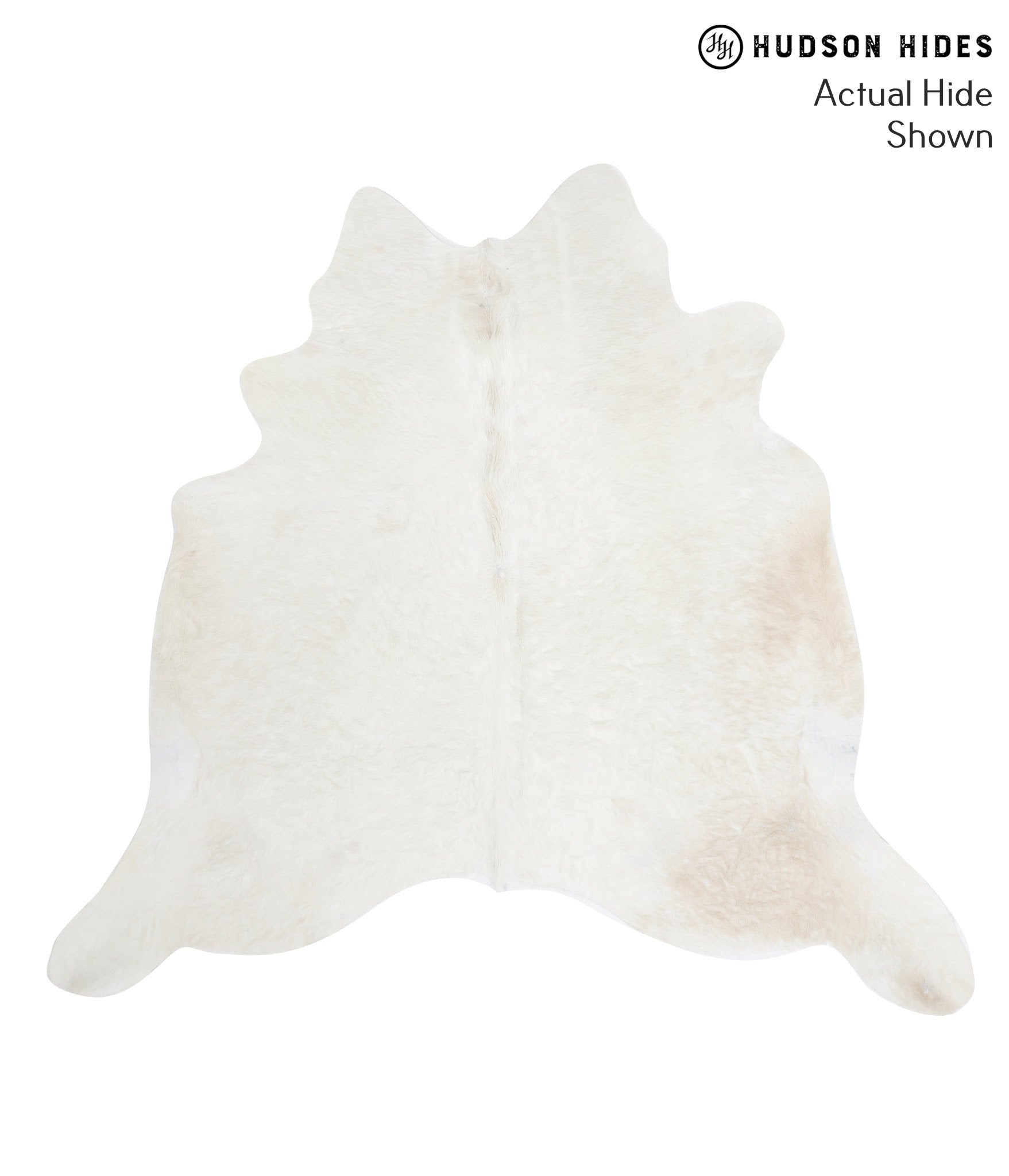 Solid White Cowhide Rug #50920