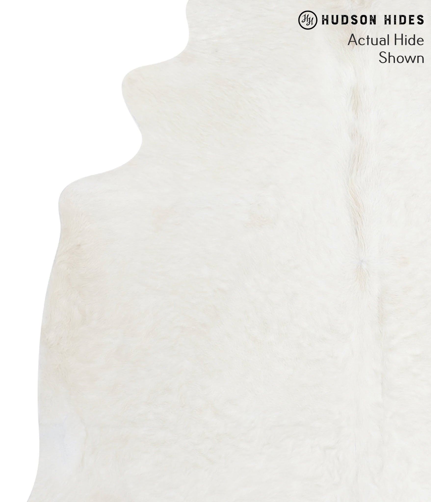 Solid White Cowhide Rug #50920