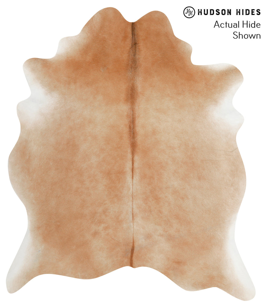 Solid Brown X-Large Brazilian Cowhide Rug 6'11"H x 5'11"W #50961 by Hudson Hides