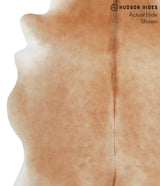 Solid Brown X-Large Brazilian Cowhide Rug 6'11"H x 5'11"W #50961 by Hudson Hides