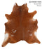 Brown and White Regular X-Large Brazilian Cowhide Rug 7'5
