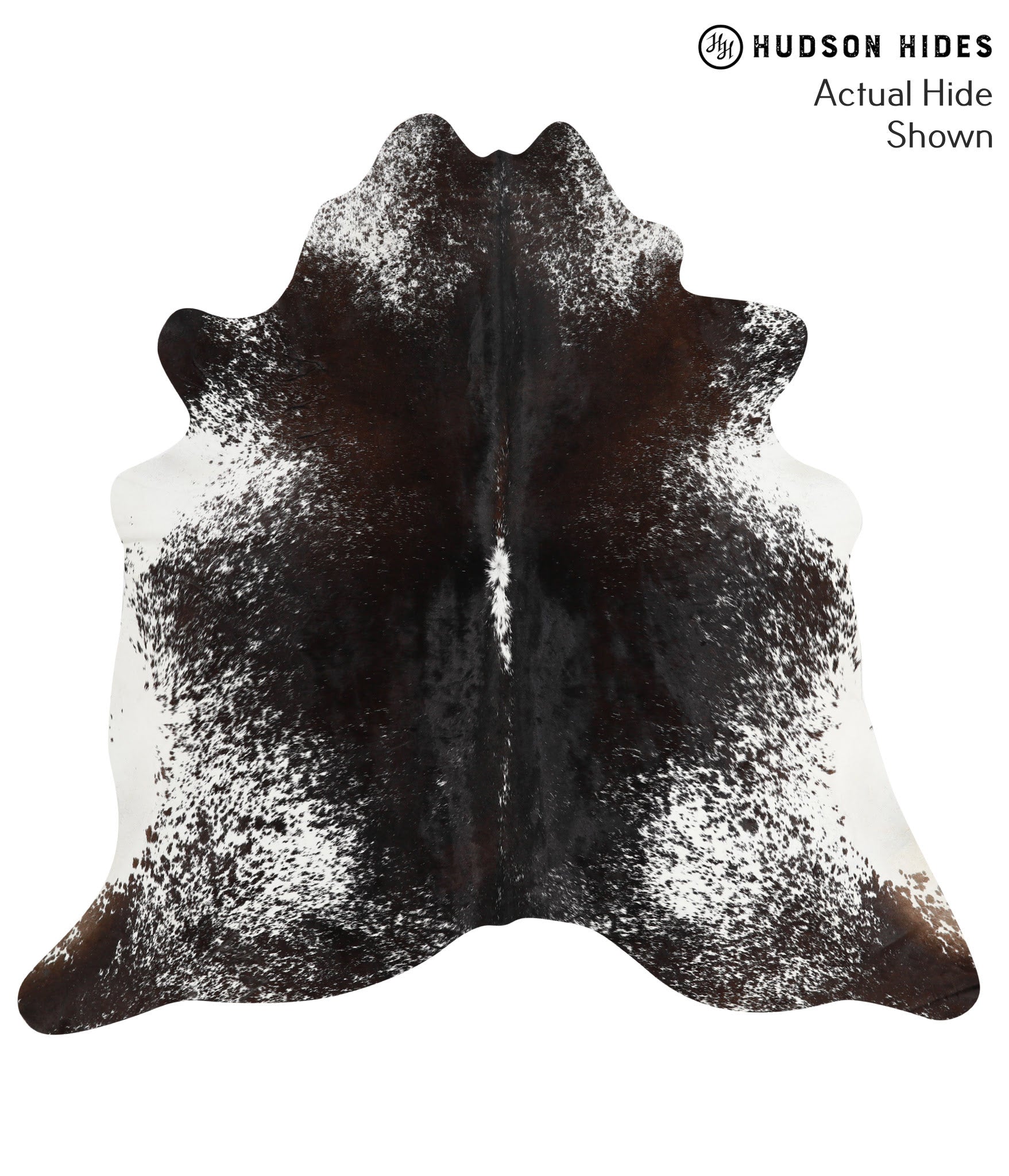 Salt and Pepper Black Cowhide Rug #51200