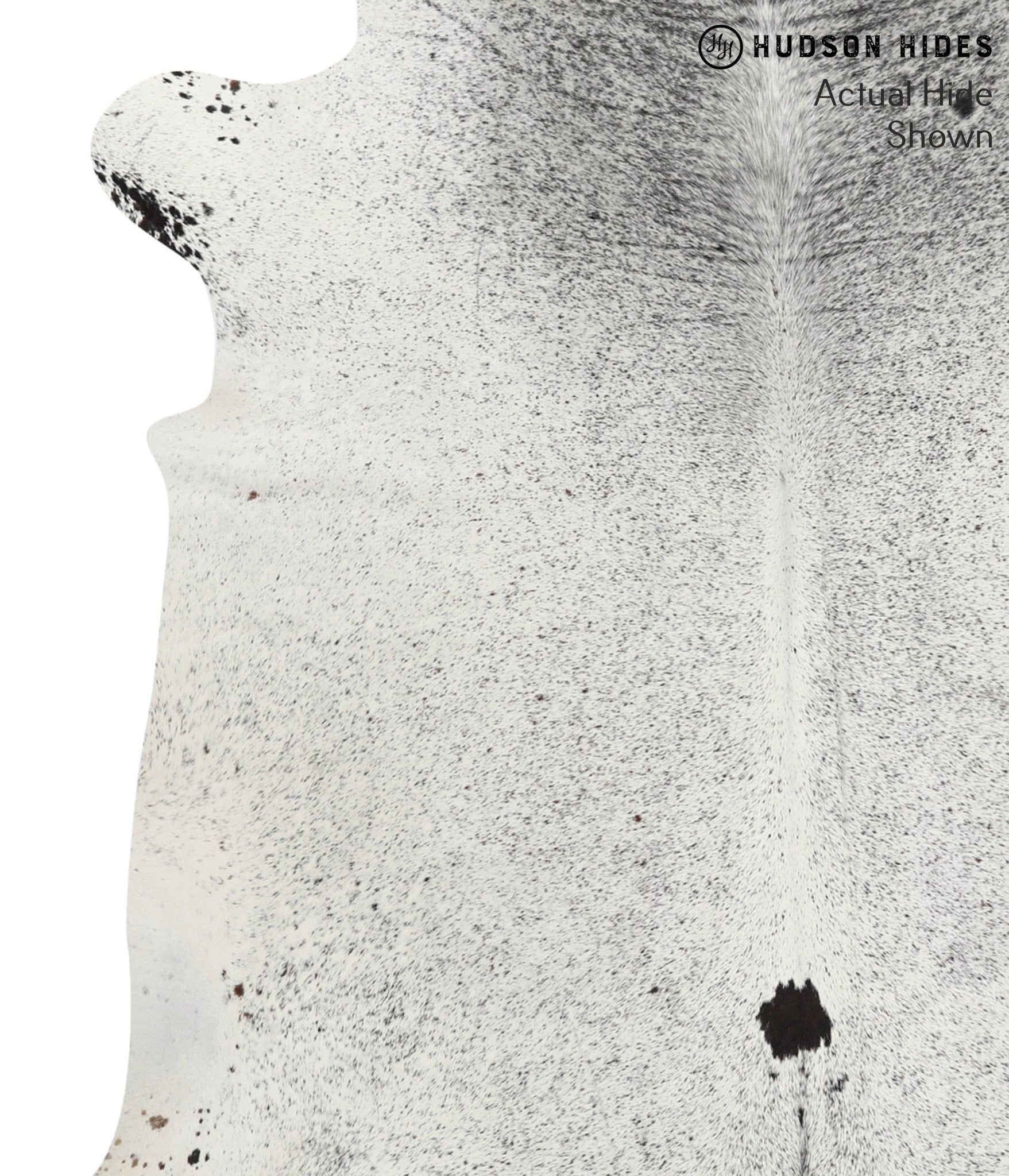Salt and Pepper Black Cowhide Rug #51206