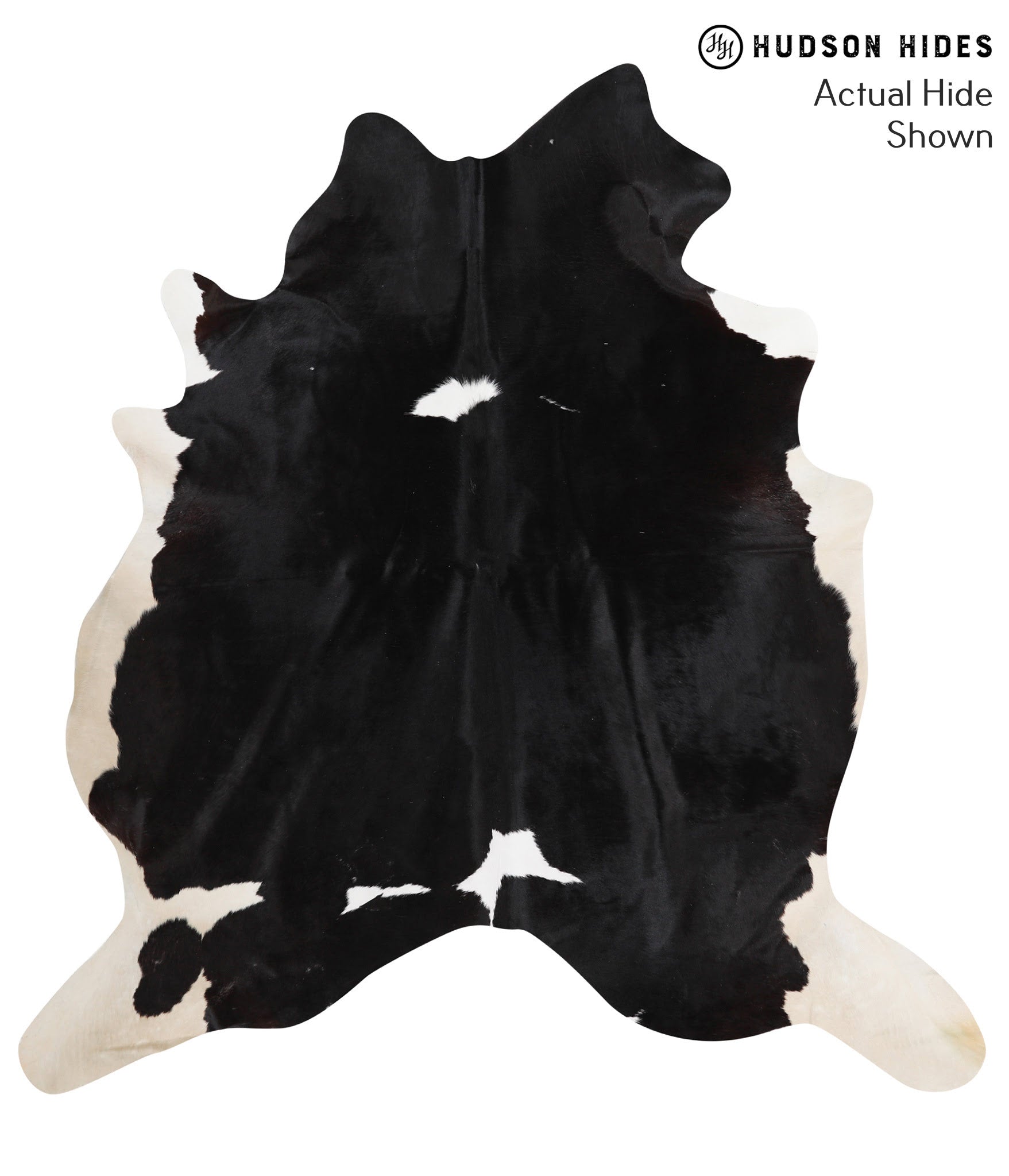 Black and White Cowhide Rug #51272